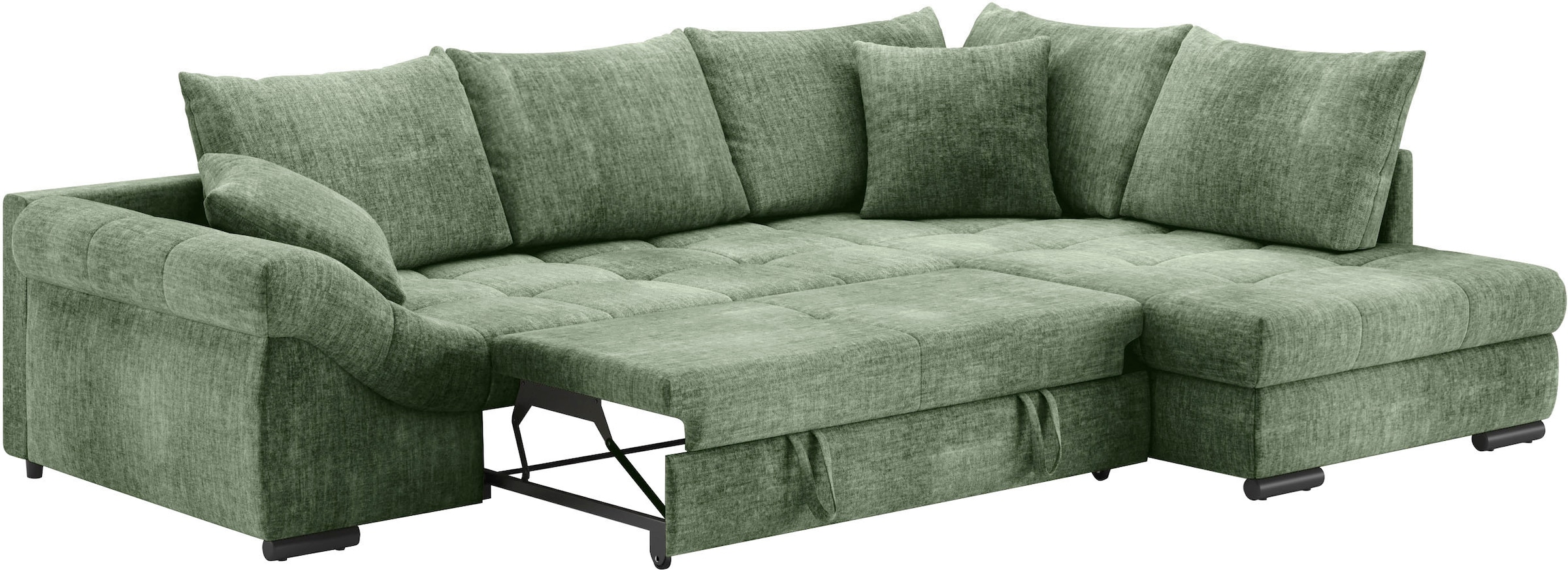 Mr. Couch Ecksofa »Allegro, L-Form«, mit Hochschläfer-Bettauszug, wahlweise mit Kaltschaum