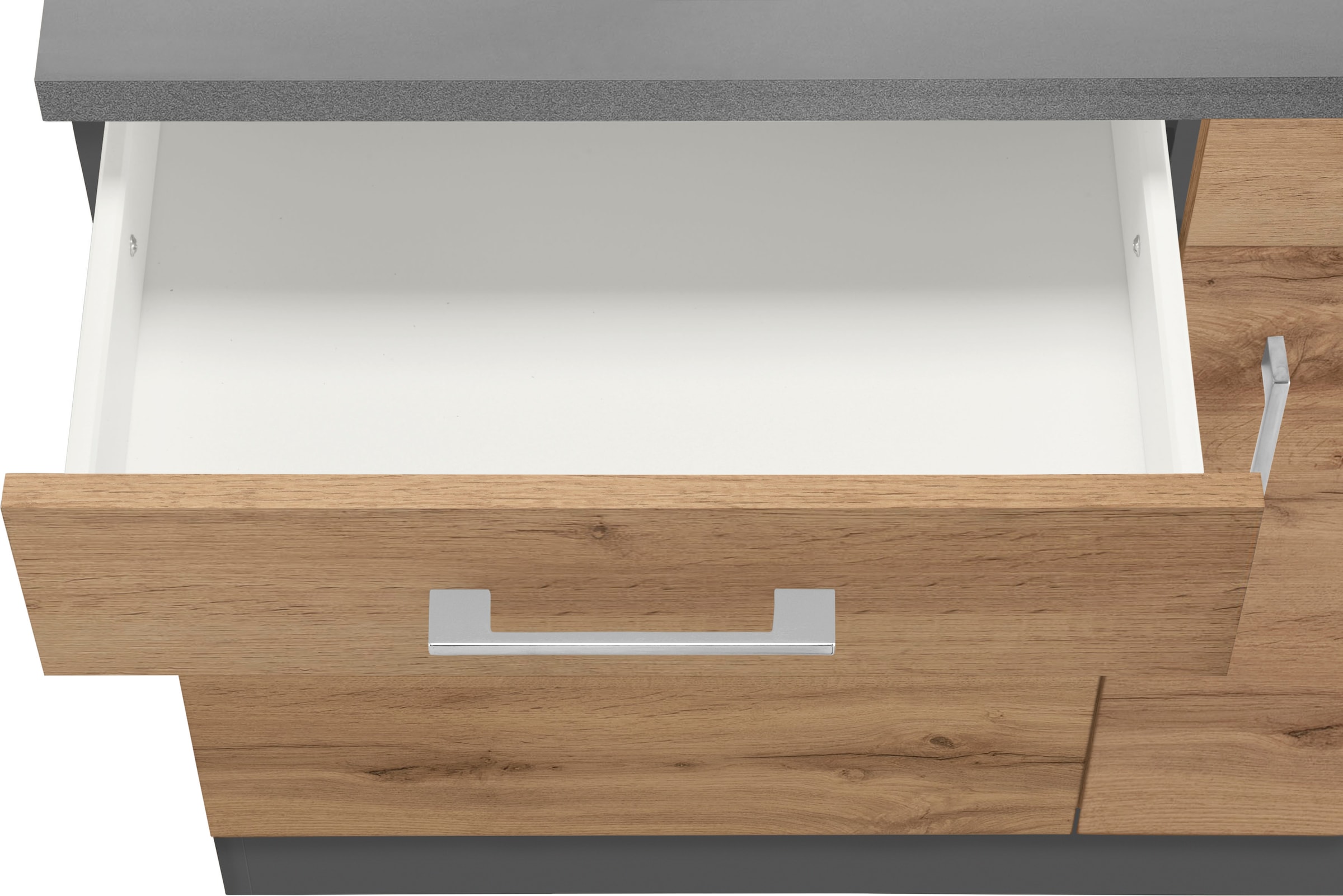 KOCHSTATION Winkelküche »KS-Colmar« mit E-Geräten, Stellbreite 210/330 cm