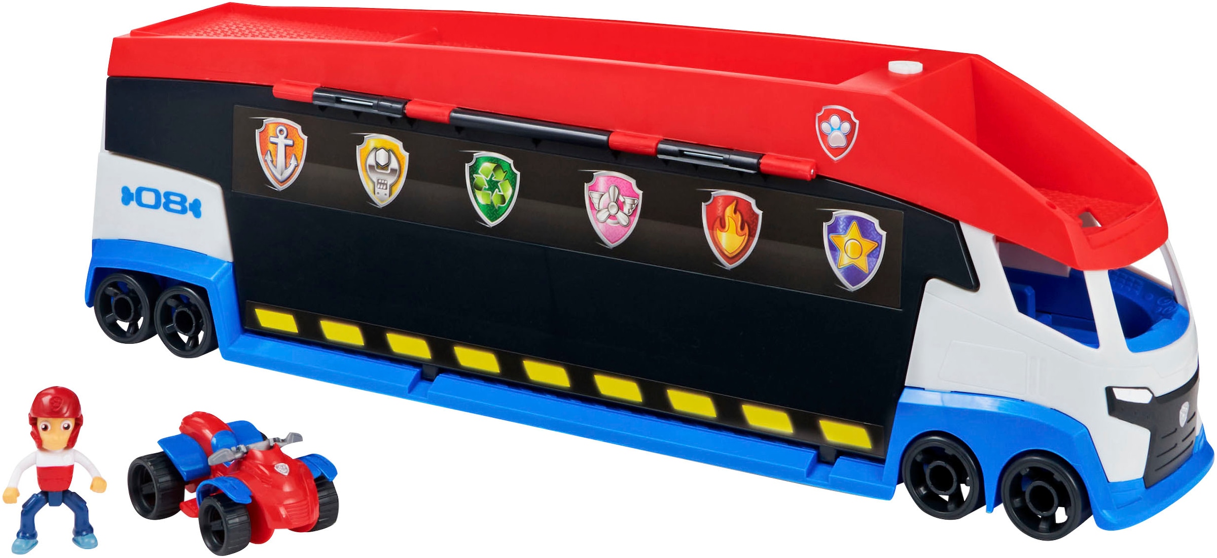 Spin Master Spielzeug-Auto »Paw Patrol - Paw Patroller 2.0«, inklusive Ryder-Figur und Basis Fahrzeug
