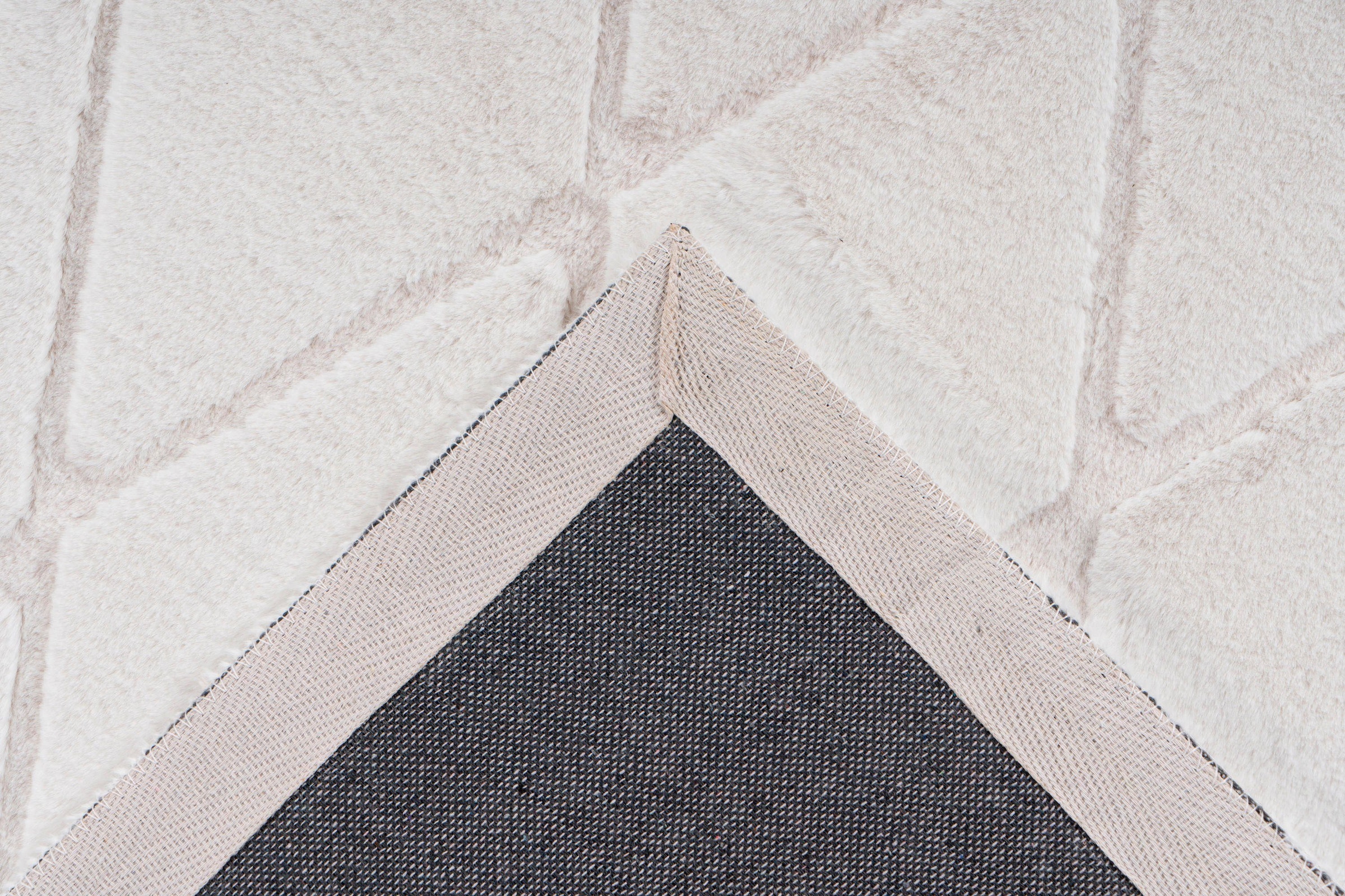 calo-deluxe Teppich »Jardan-2000« rechteckig 20 mm Höhe besonders weich durch Microfaser, Rauten-Design