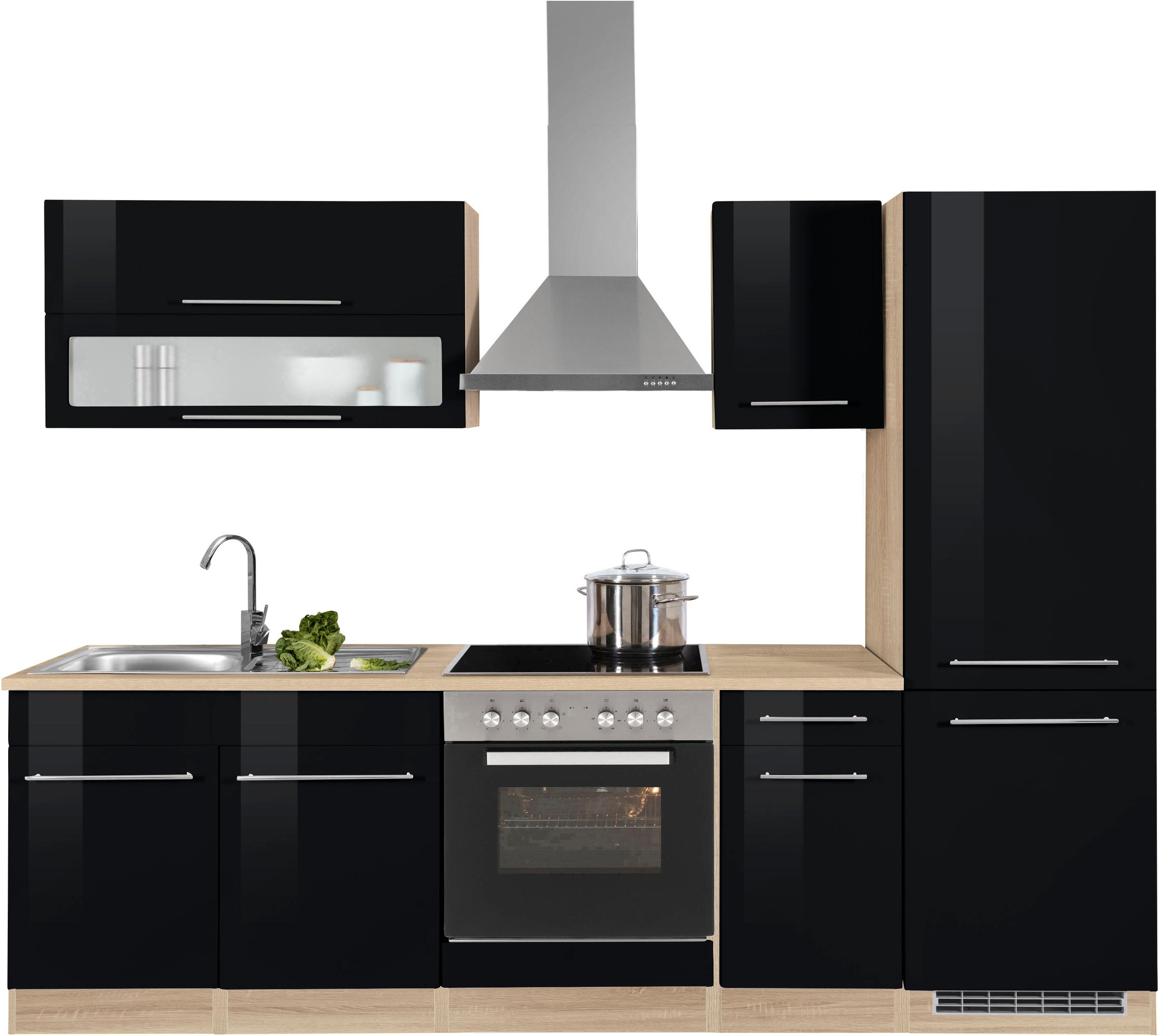 KOCHSTATION Küchenzeile »KS-Eton« mit E-Geräten, Breite 270 cm