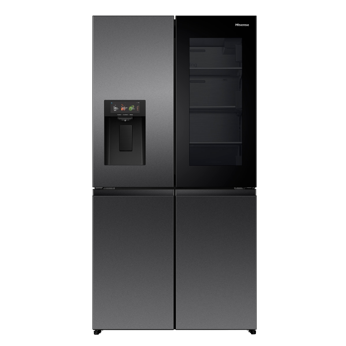 Hisense Multi Door »RQ600P7SKE« 179 cm hoch 91,4 cm breit PureViewDoor - immer sehen was im Kühlschrank ist