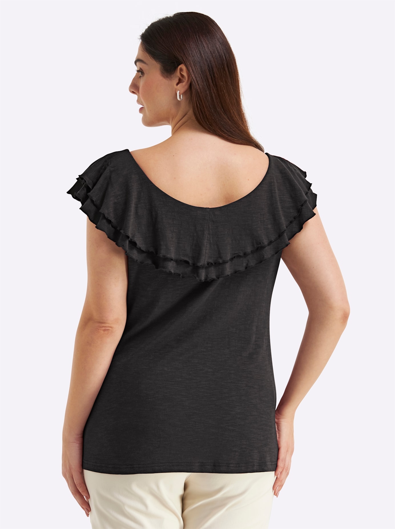 Sheego T-Shirt »Halbarmshirt« 1