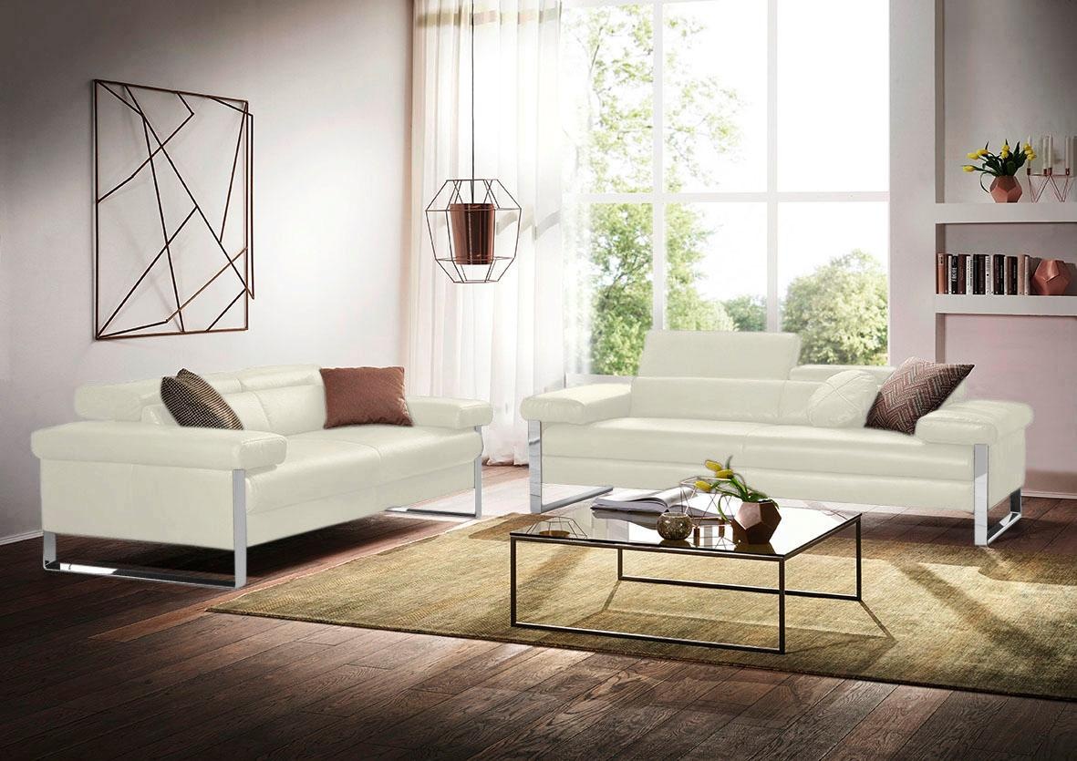 W.SCHILLIG 2-Sitzer »finn« German Design Award 2016, Fußgestell Chrom glänzend, Breite 210 cm