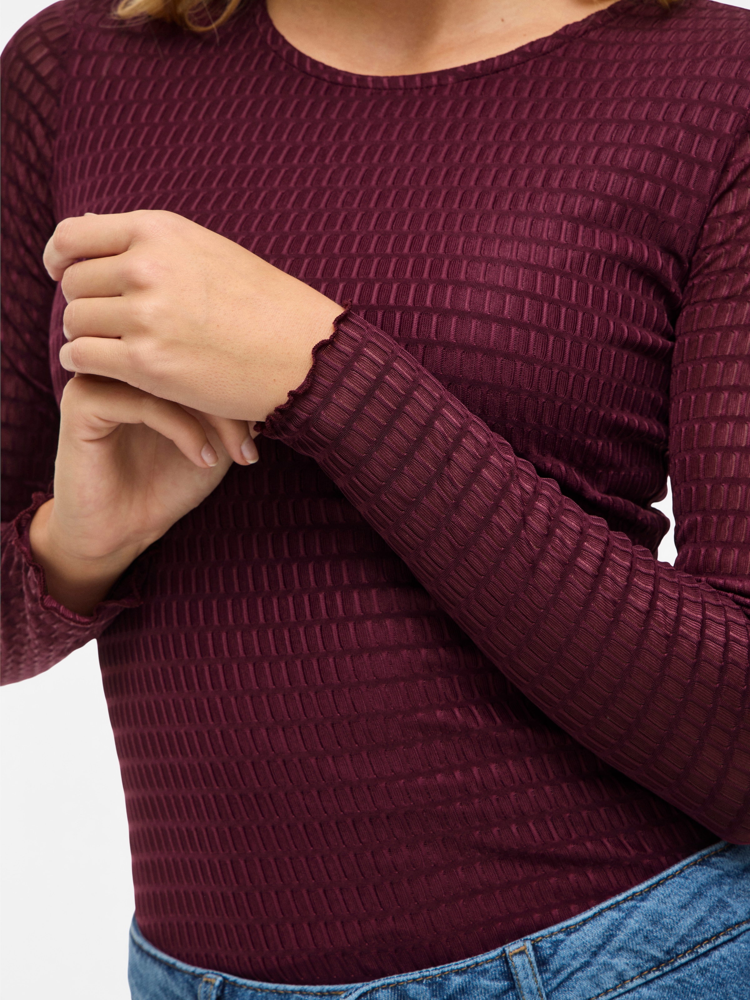 Vila Langarmshirt »VILARINE O-NECK L/S TOP - NOOS«