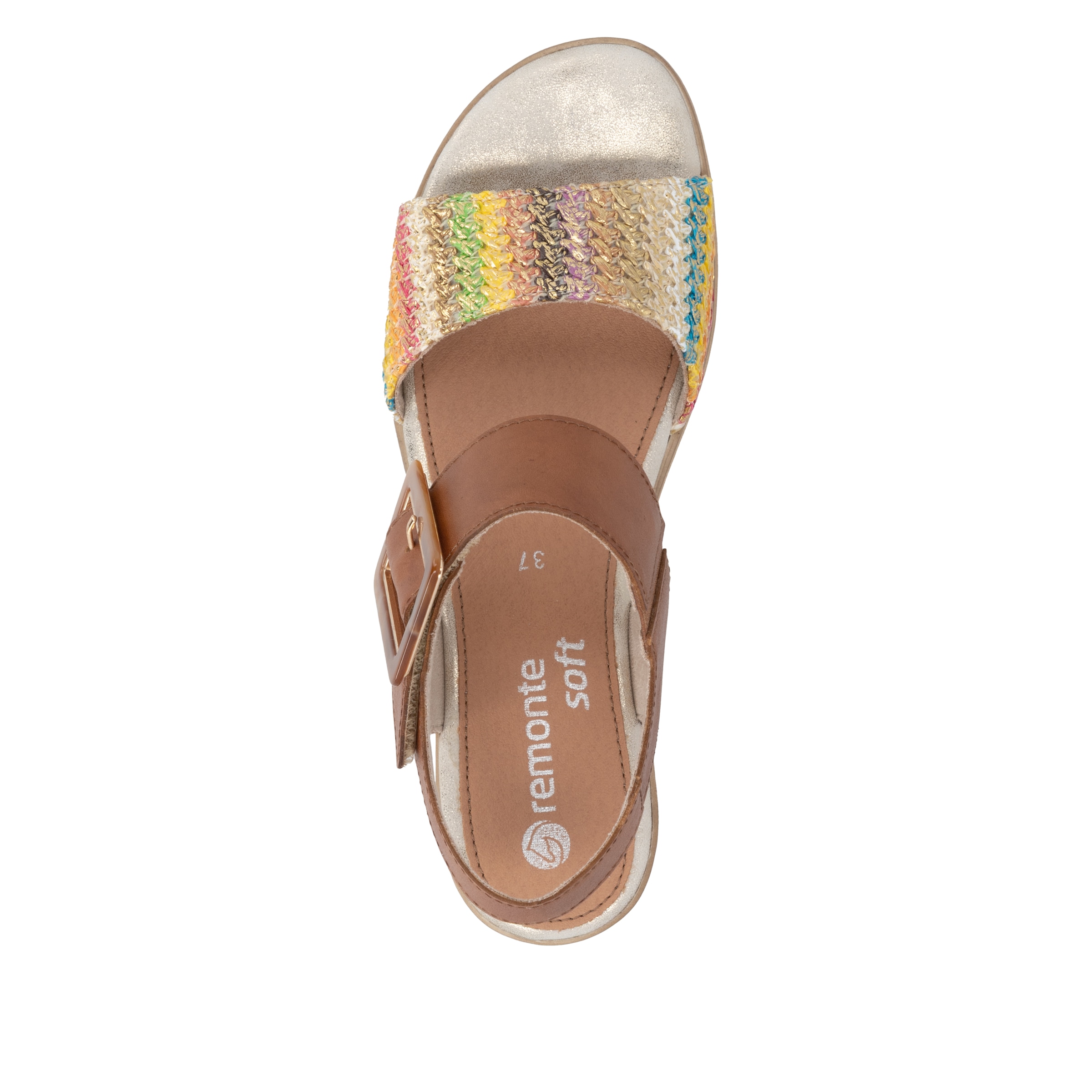 Remonte Sandalette »ELLE-Collection«  Sommerschuh, Sandale, Bequemschuh mit Klett unter der Zierschnalle