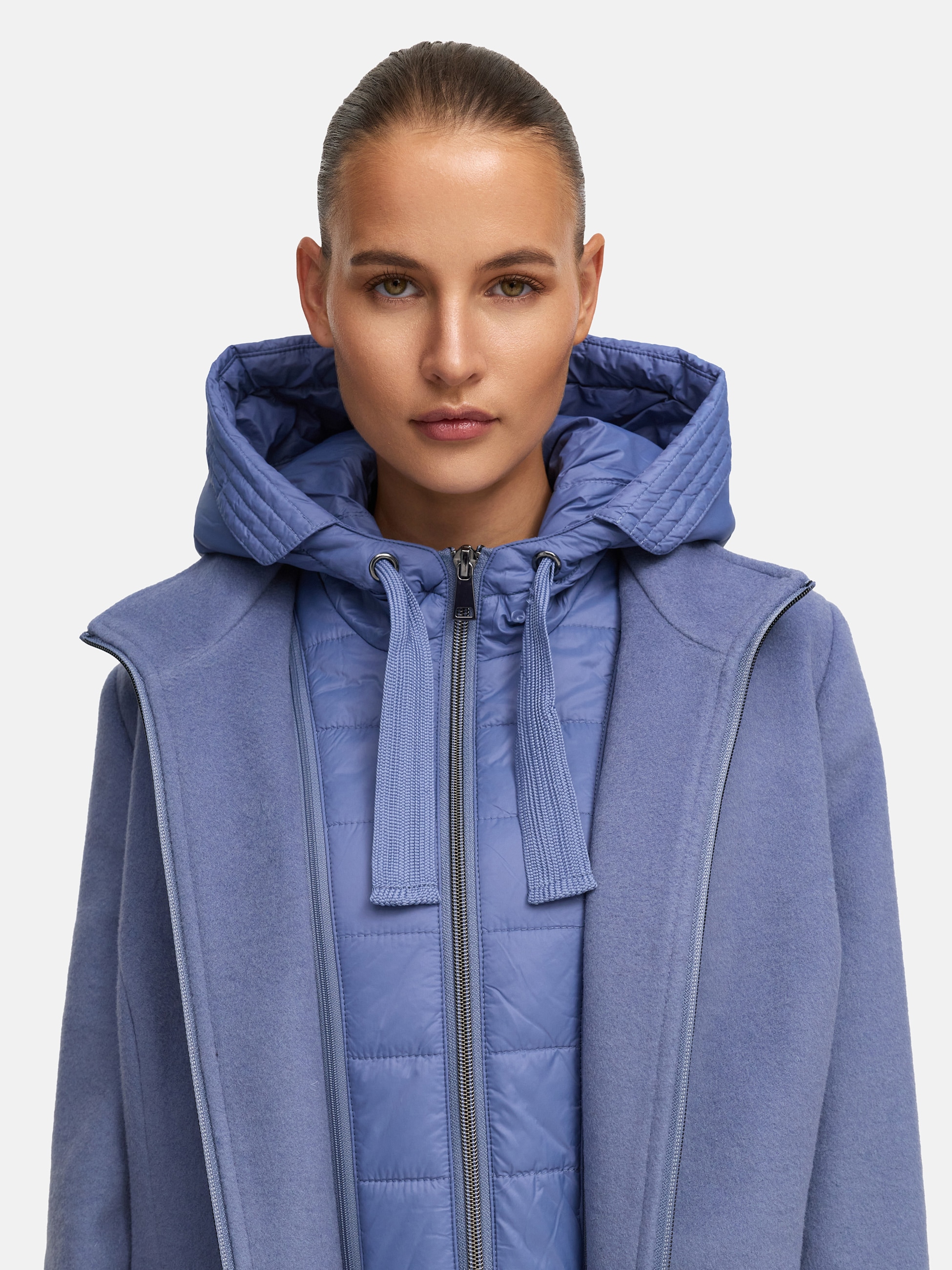 MANISA Wolljacke, mit Kapuze, mit herausnehmbarer Kapuze