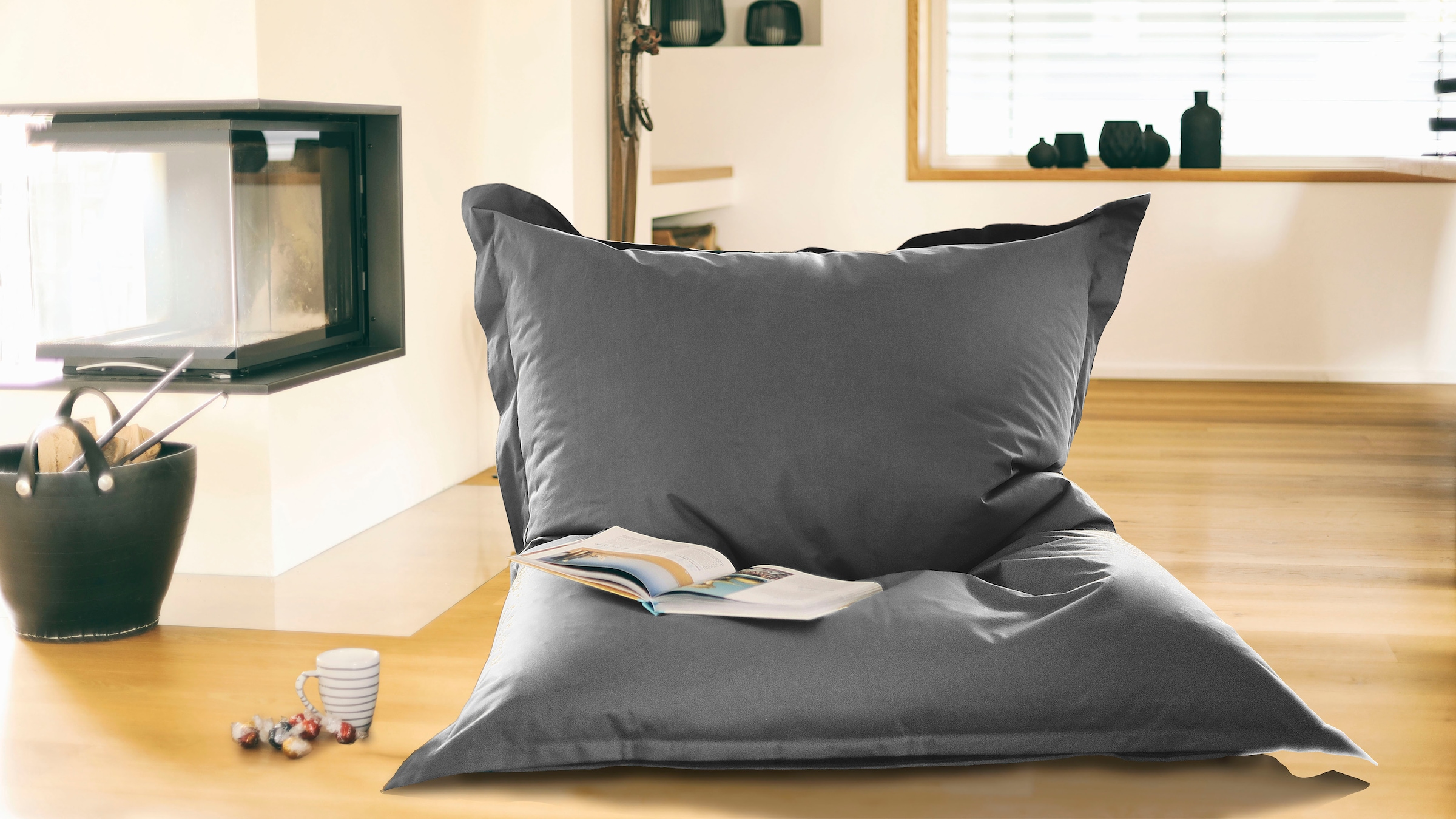 KiNZLER Sitzsack »Meso« 1 Stk. tlg. Uni Farben, Outdoor geeignet, ideal im Wohnzimmer & Kinderzimmer