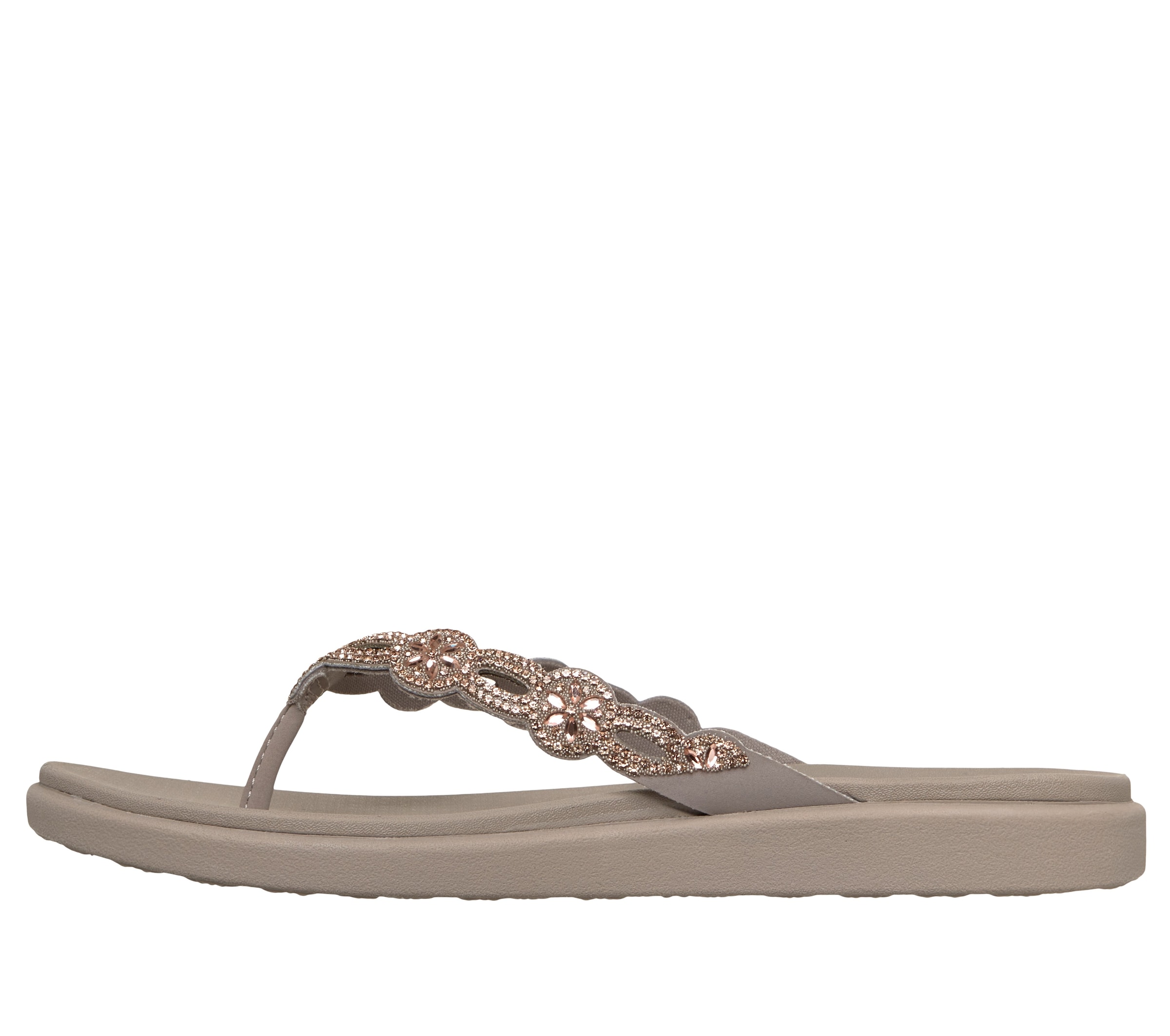Skechers Zehentrenner »MEDITATION LUXE«  Strandschuh, Sommerschuh, Badeschuh mit Schmucksteinchen