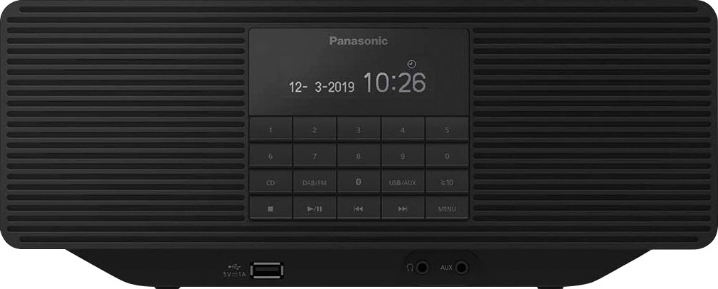 Panasonic Radio »RX-D70BTEG-K«, (Digitalradio (DAB+)-FM-Tuner), mit CD