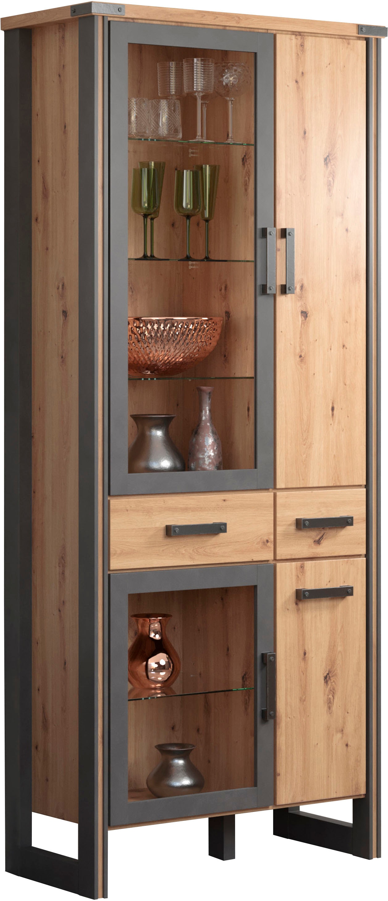 Home affaire Stauraumvitrine »Mia« 1 Stk. tlg. Modernes Design