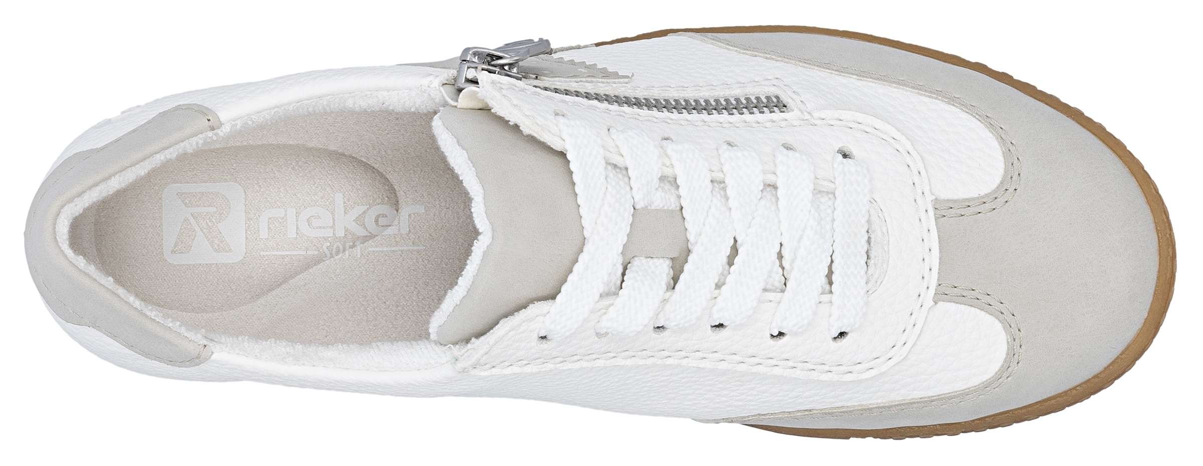 Rieker Sneaker  Halbschuh, Freizeitschuh, Schnürschuh mit Reißverschluss