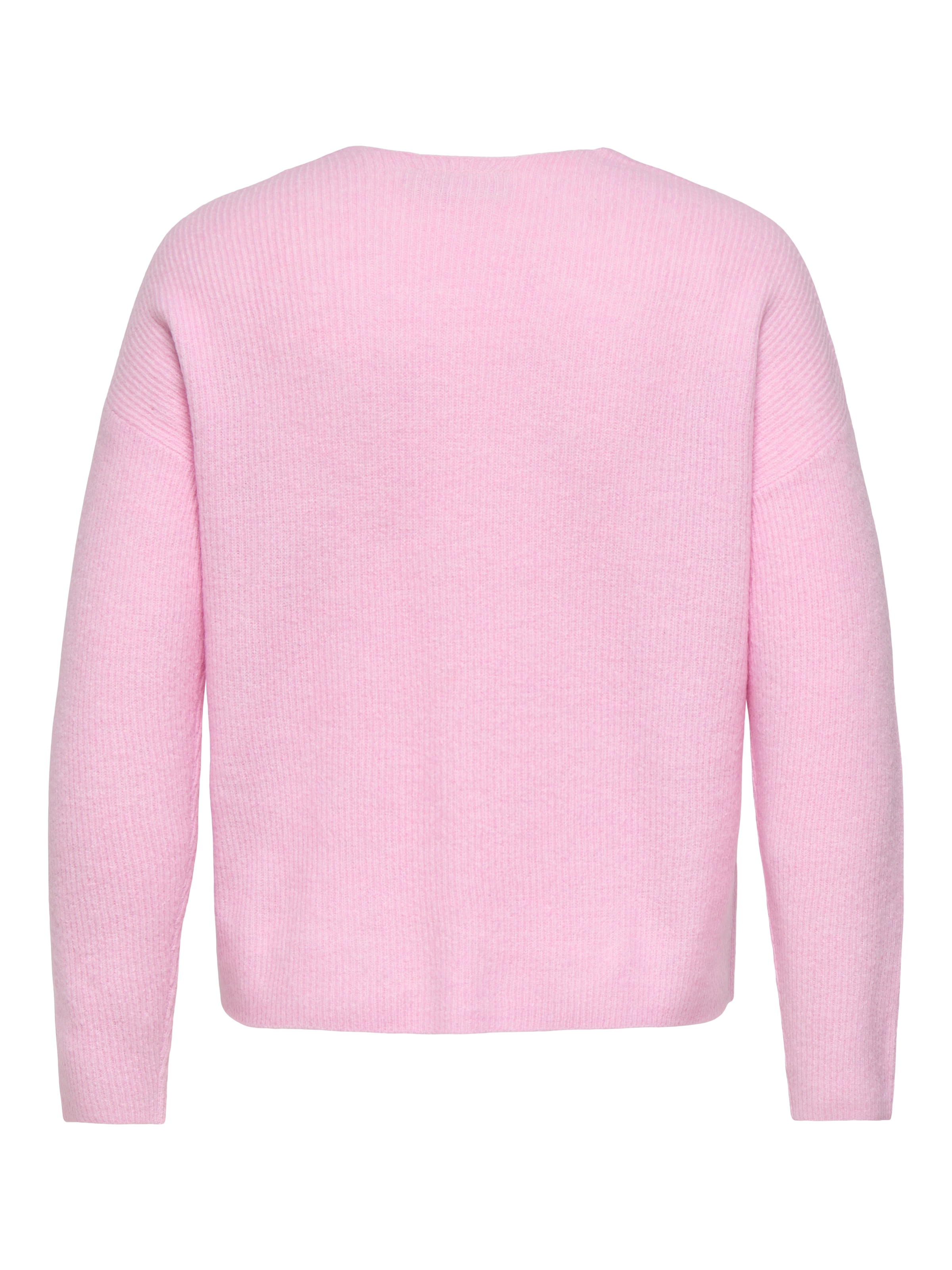 ONLY CARMAKOMA Strickpullover »CARCAMILLA V-NECK L/S PULLOVER KNT NOOS« Materialmix