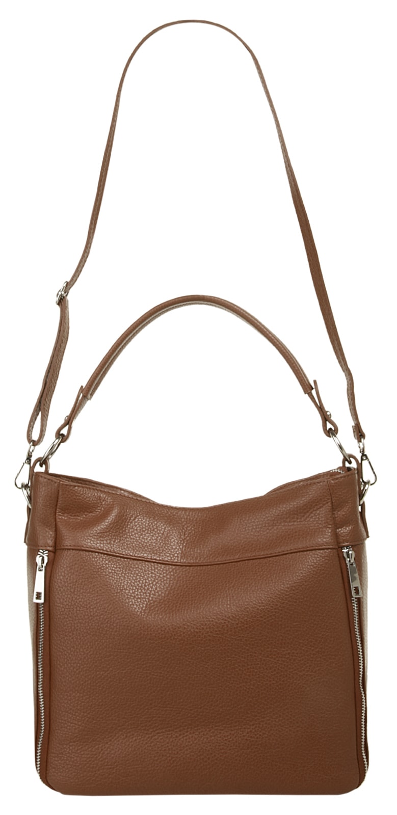 Cluty Henkeltasche echt Leder, Made in Italy