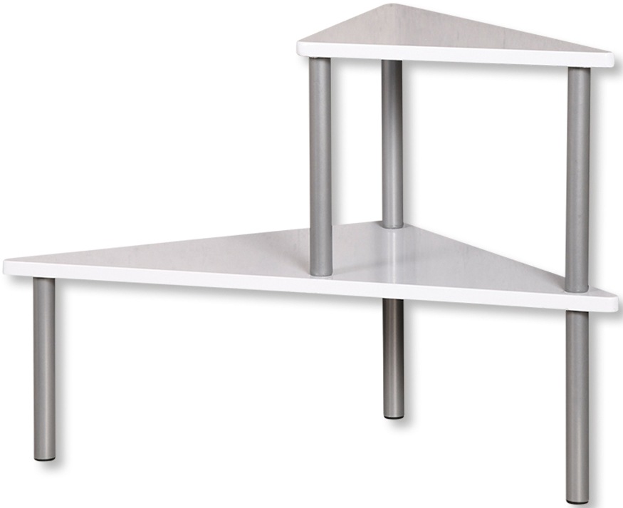 Kesper Regal FSC -zertifizierter Faserplatte, 2 Ebenen in weiß