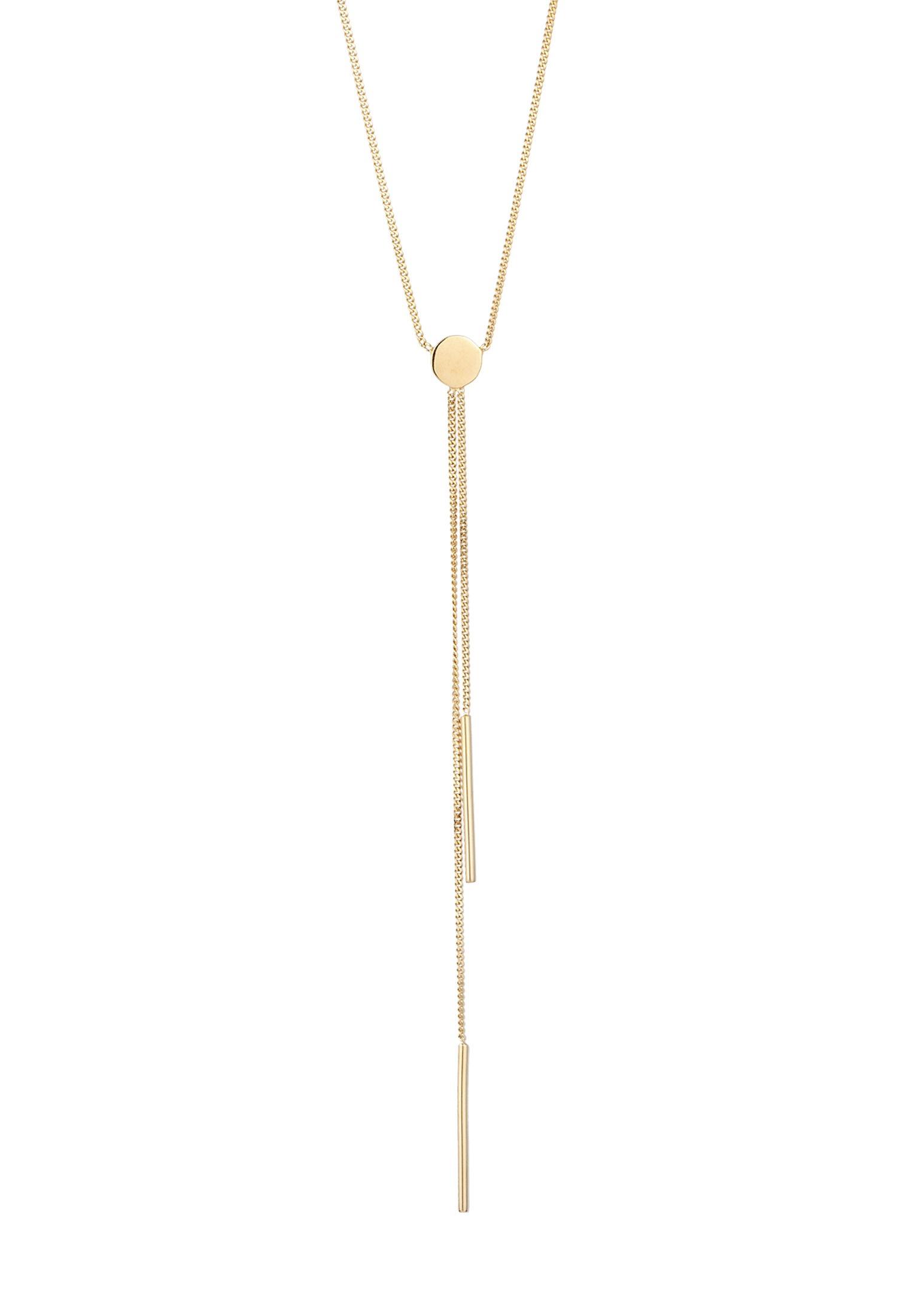 Elli Y-Kette »Halskette Y-Kette mit Glas Kristalle Weiß 925 Sterling Silber«