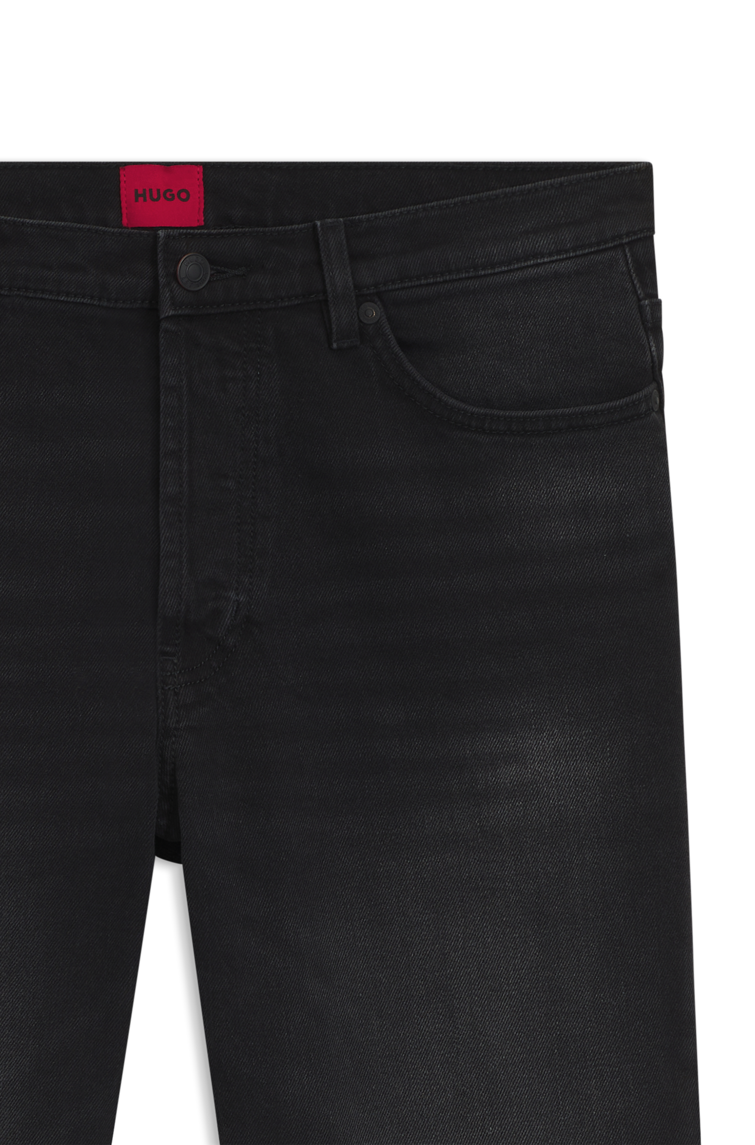 HUGO Tapered-fit-Jeans »HUGO 634« aus Stretch-Denim, mit Knopfleiste