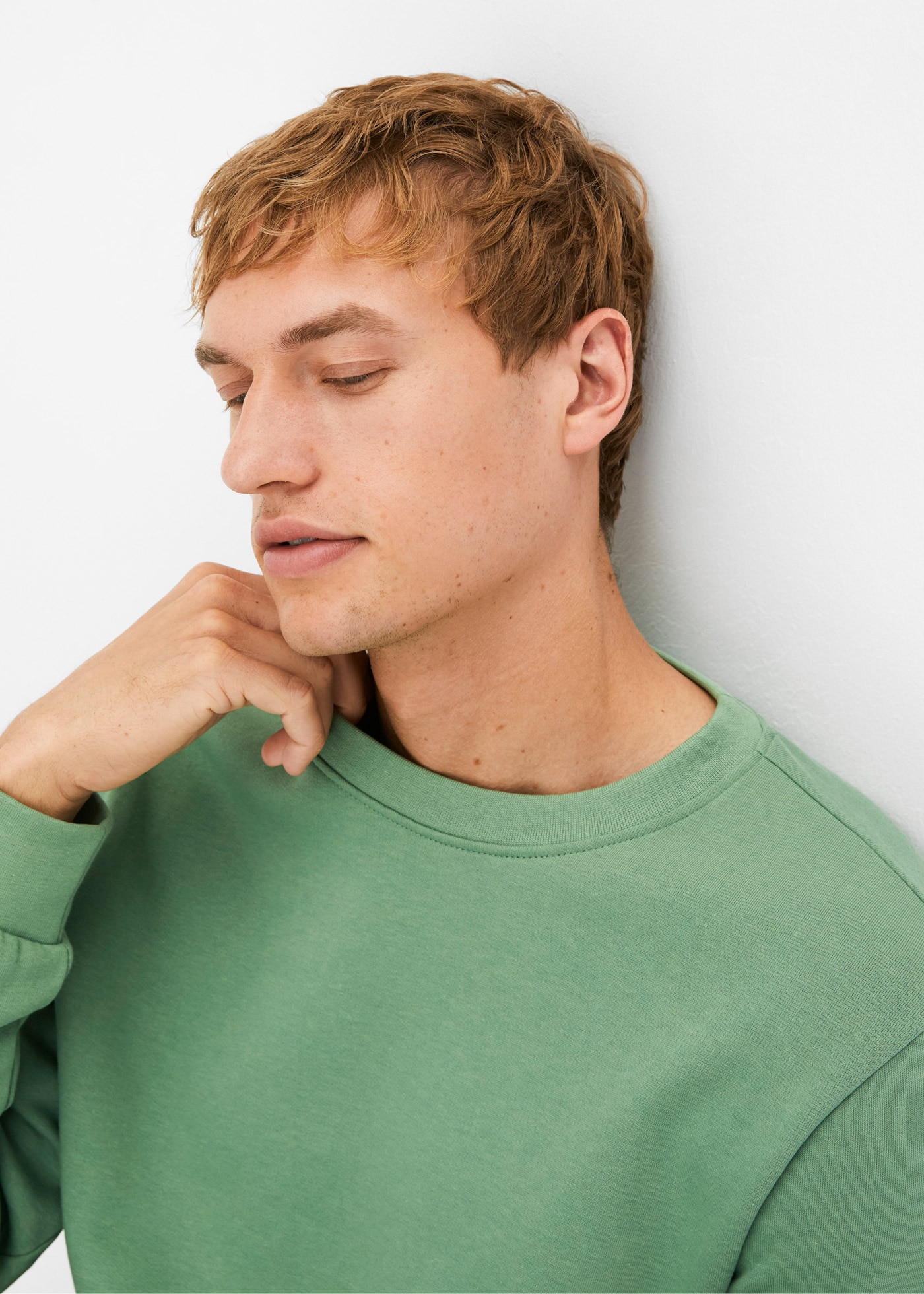 bonprix Sweatshirt »Sweatshirt«, Regular Fit, mit Rundhalsausschnitt, weich angeraute Innenseite
