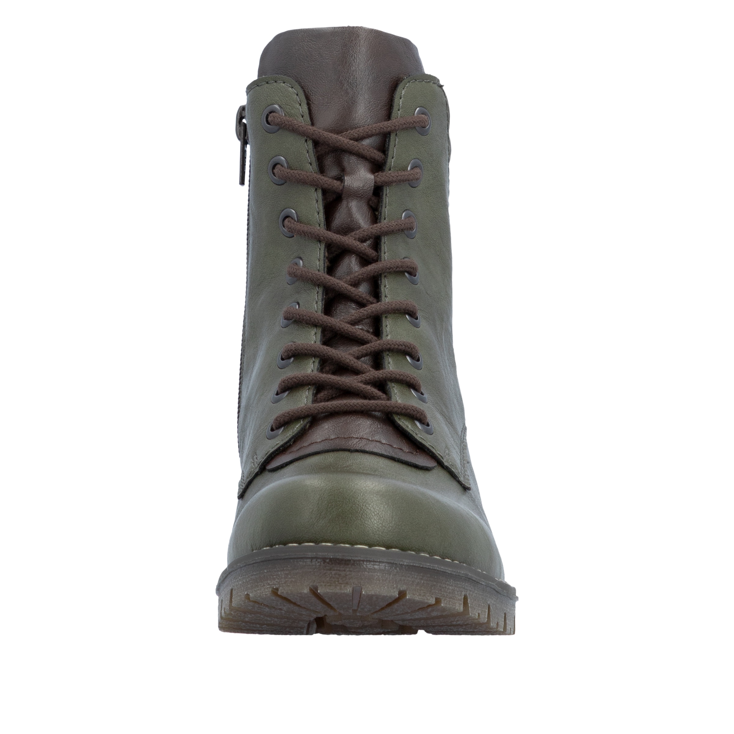 Rieker Schnürstiefelette  Schnürboots, Profilsohle, mit Blockabsatz