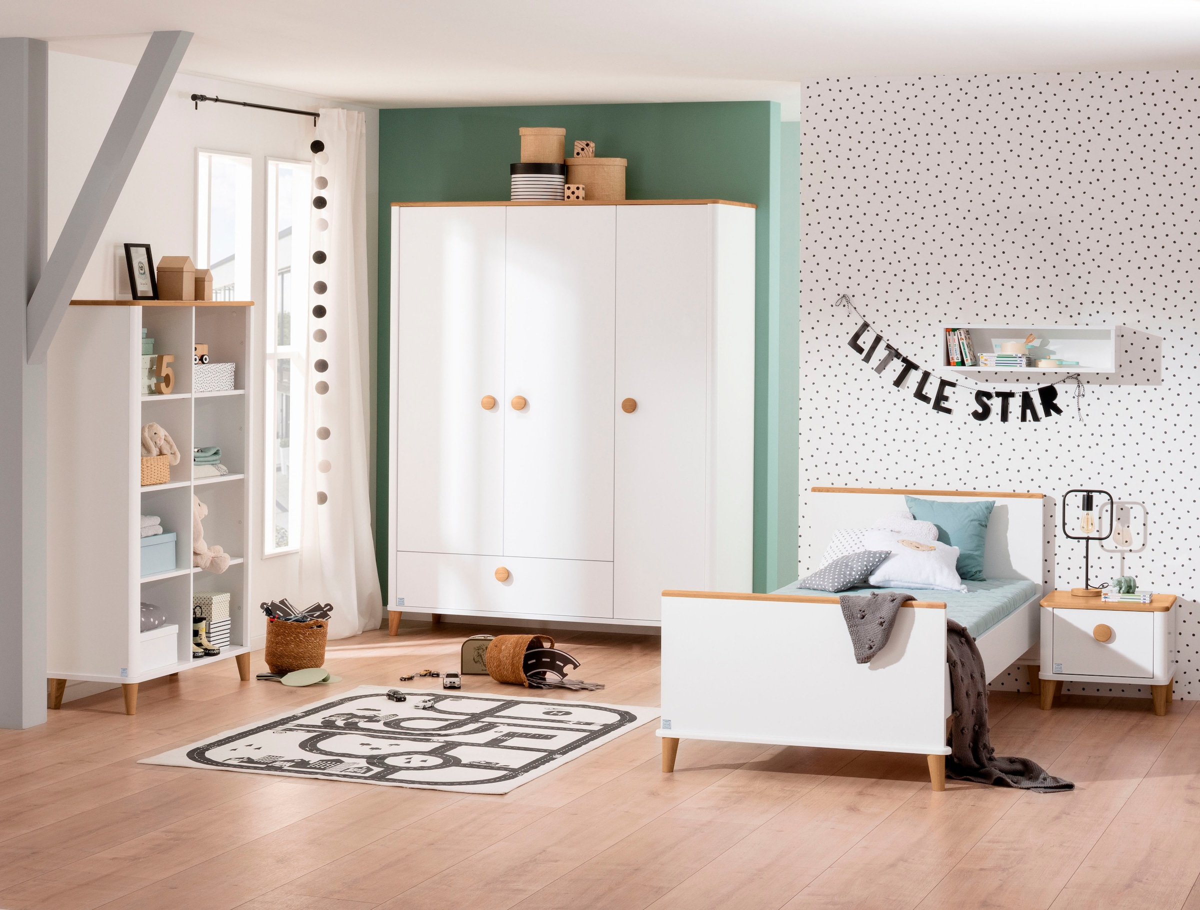 PAIDI Drehtürenschrank »"Lotte & Fynn"«, 3-türig inkl. einer großen Schublade