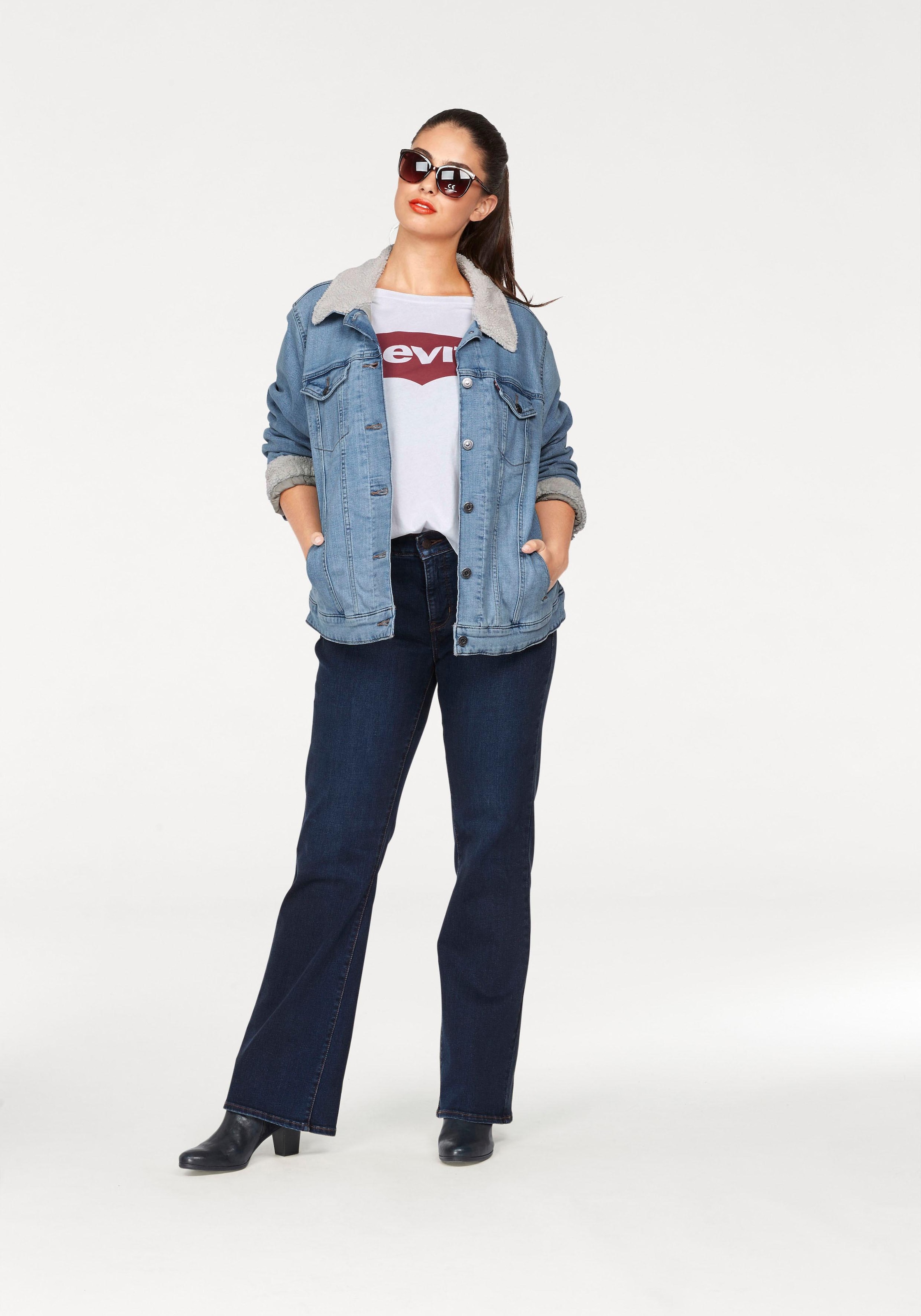 Levi's® Plus T-Shirt »Perfect Tee«, mit Batwing-Logo