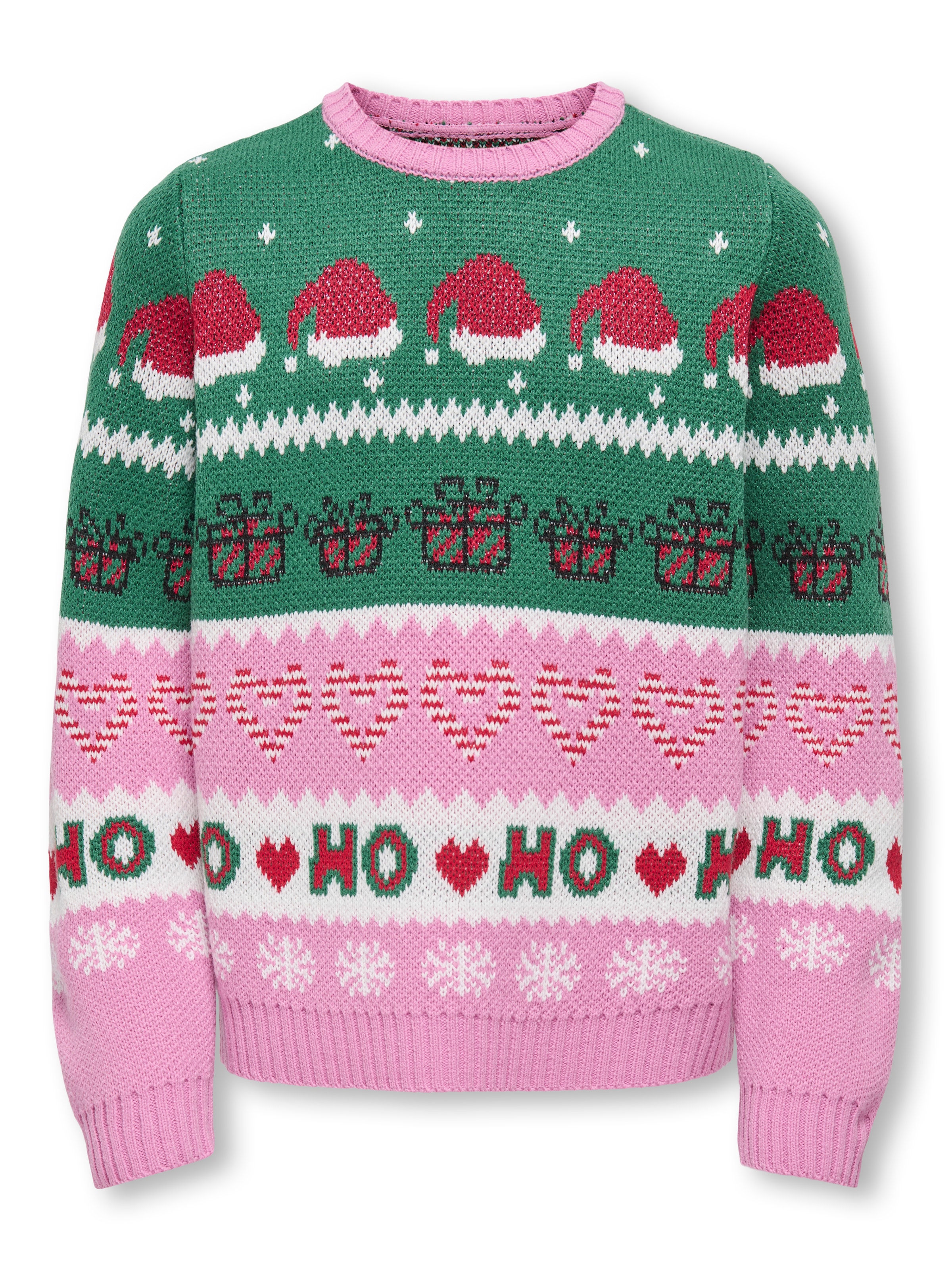 KIDS ONLY Weihnachtspullover »KOGHOHO XMAS LS PULLOVER KNT«