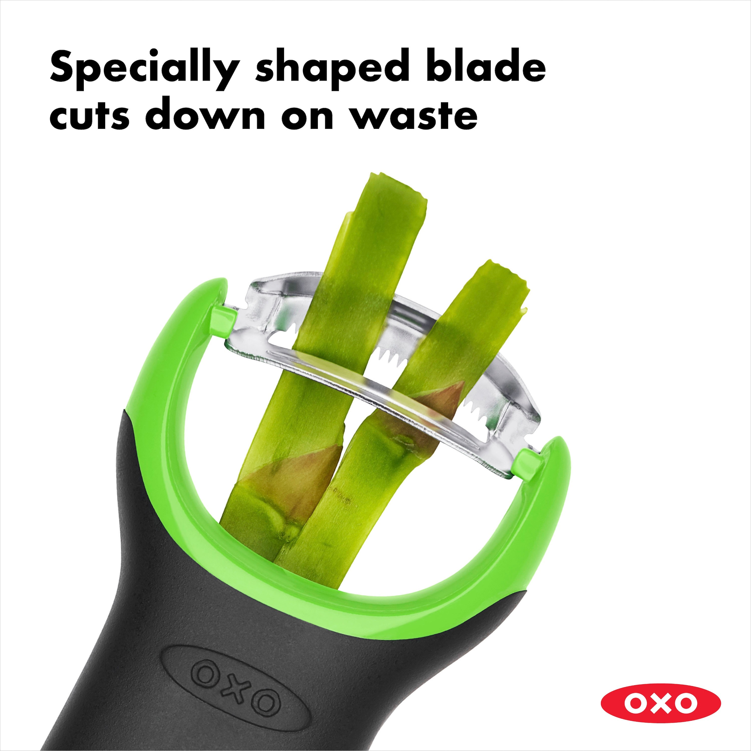 OXO Good Grips Spargelschäler, mit speziell geformter Klinge