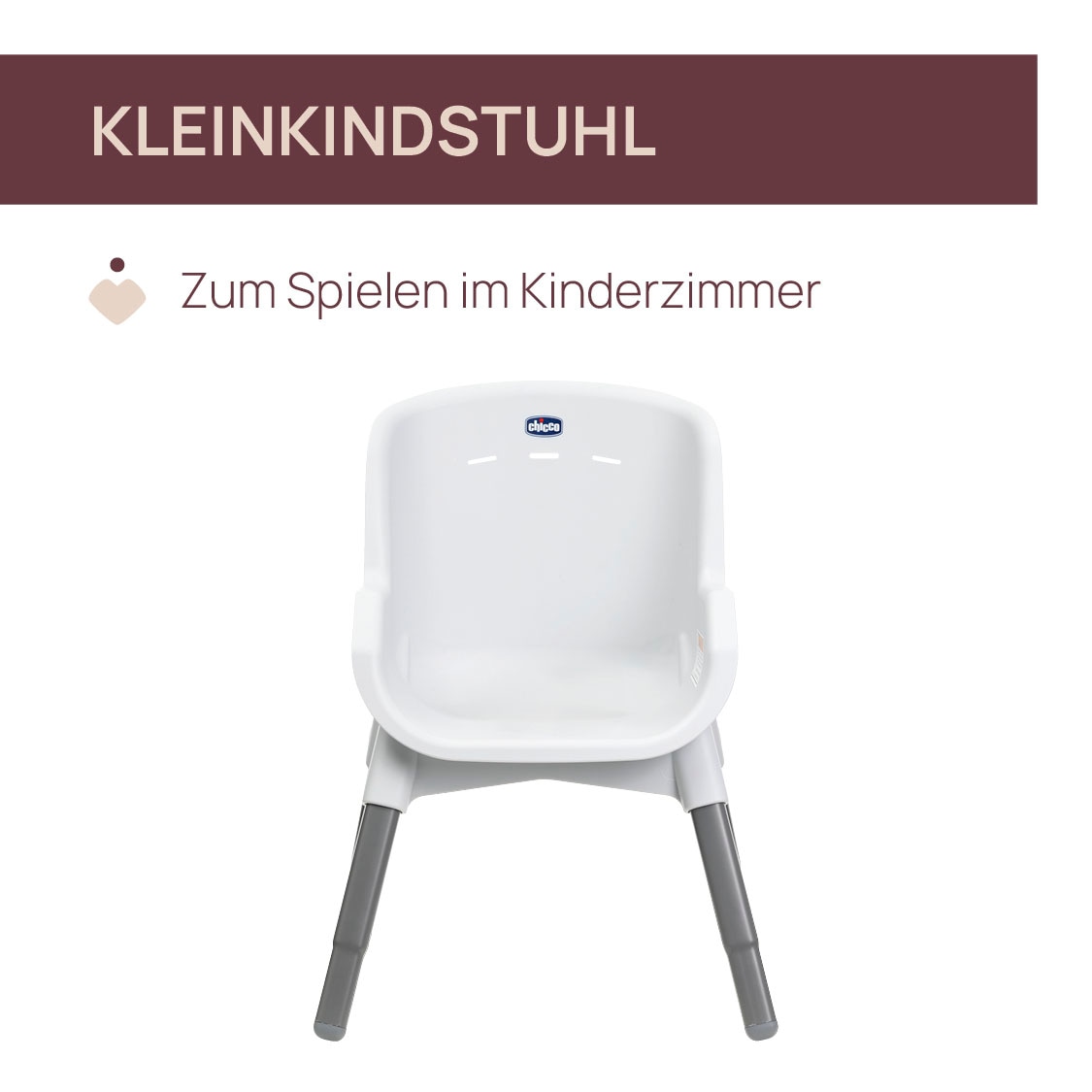 Chicco Hochstuhl »Zest Plus Wooden Grey«, mit abnehmbarem Tablett