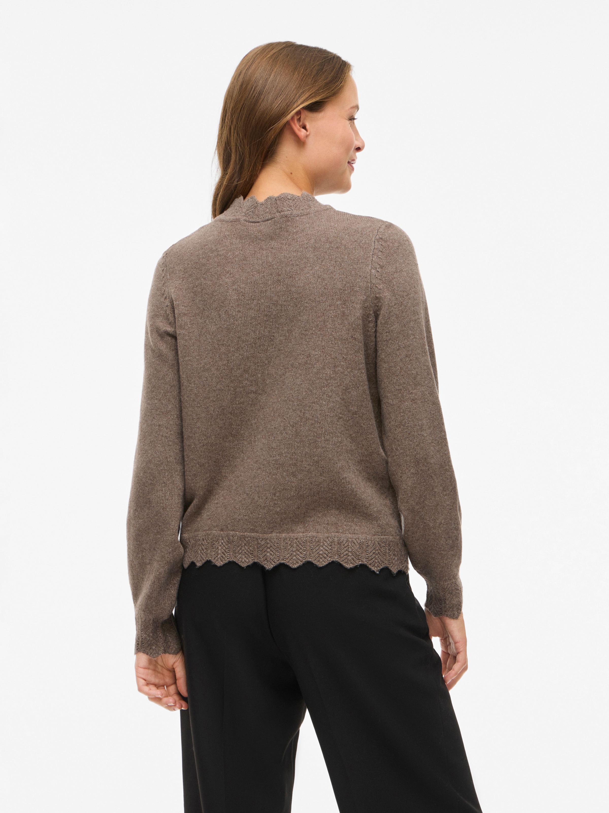 Vila Strickpullover »VINIKOLINA O-NECK L/S KNIT TOP - NOOS«