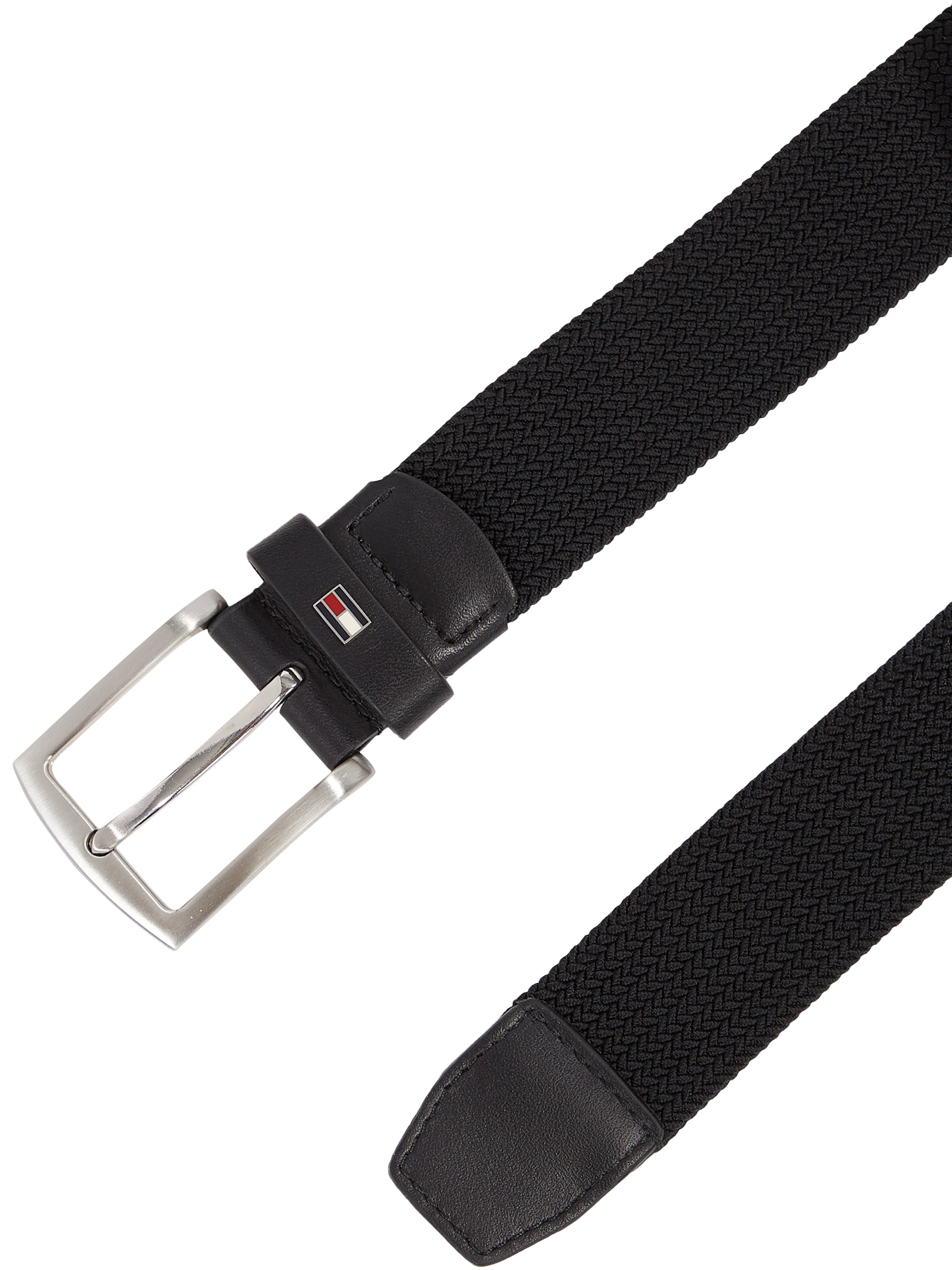 Tommy Hilfiger Flechtgürtel »DENTON ELASTIC 3.5«, Flexibel größenverstellbar, elastisch, Metalllogo