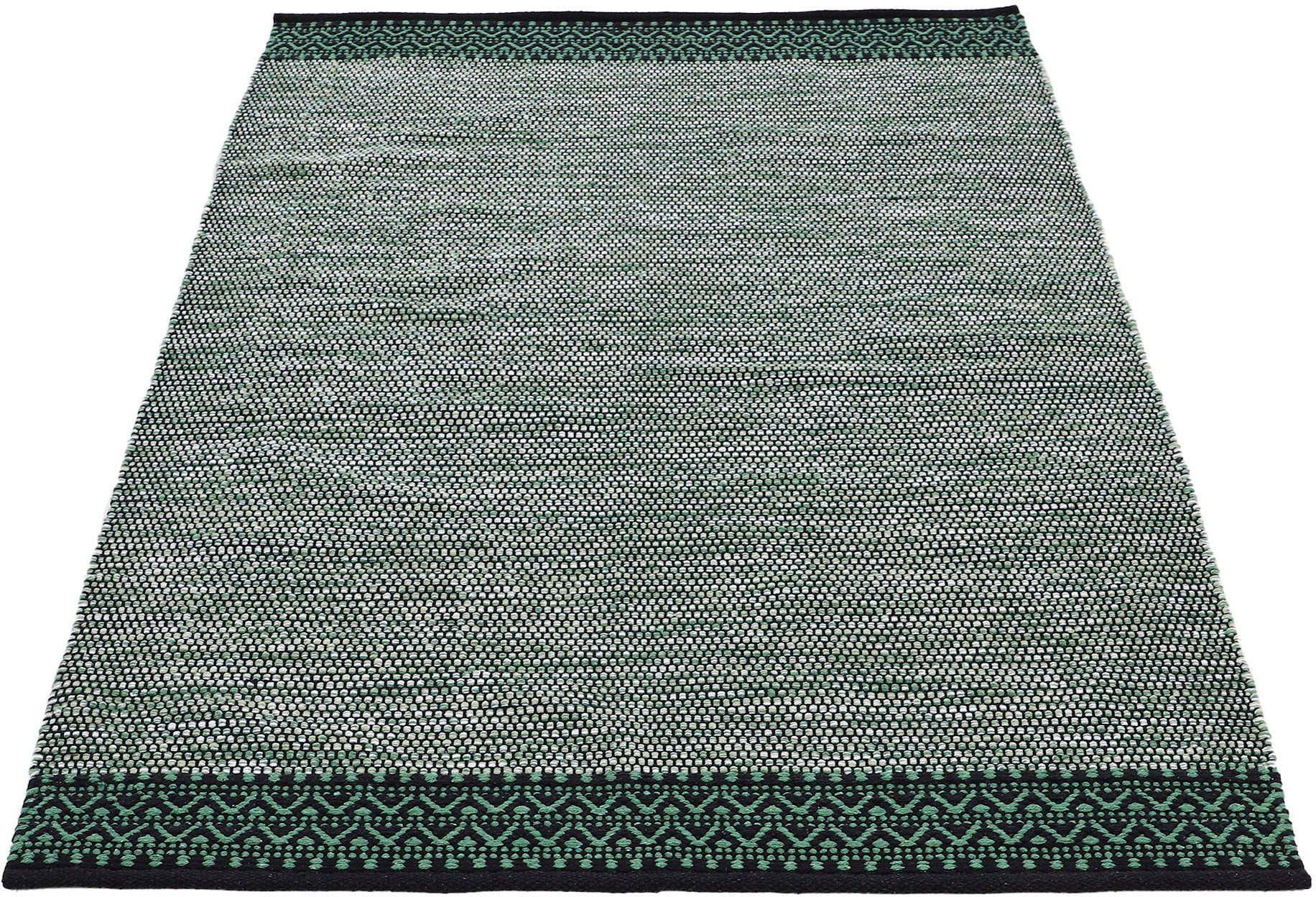 carpetfine Teppich »Kelim Mia ,    auch als Läufer erhältlich« rechteckig 6 mm Höhe handgewebt, Baumwolle, Wendeteppich, Fleckerl, Bordüre, Wohnzimmer