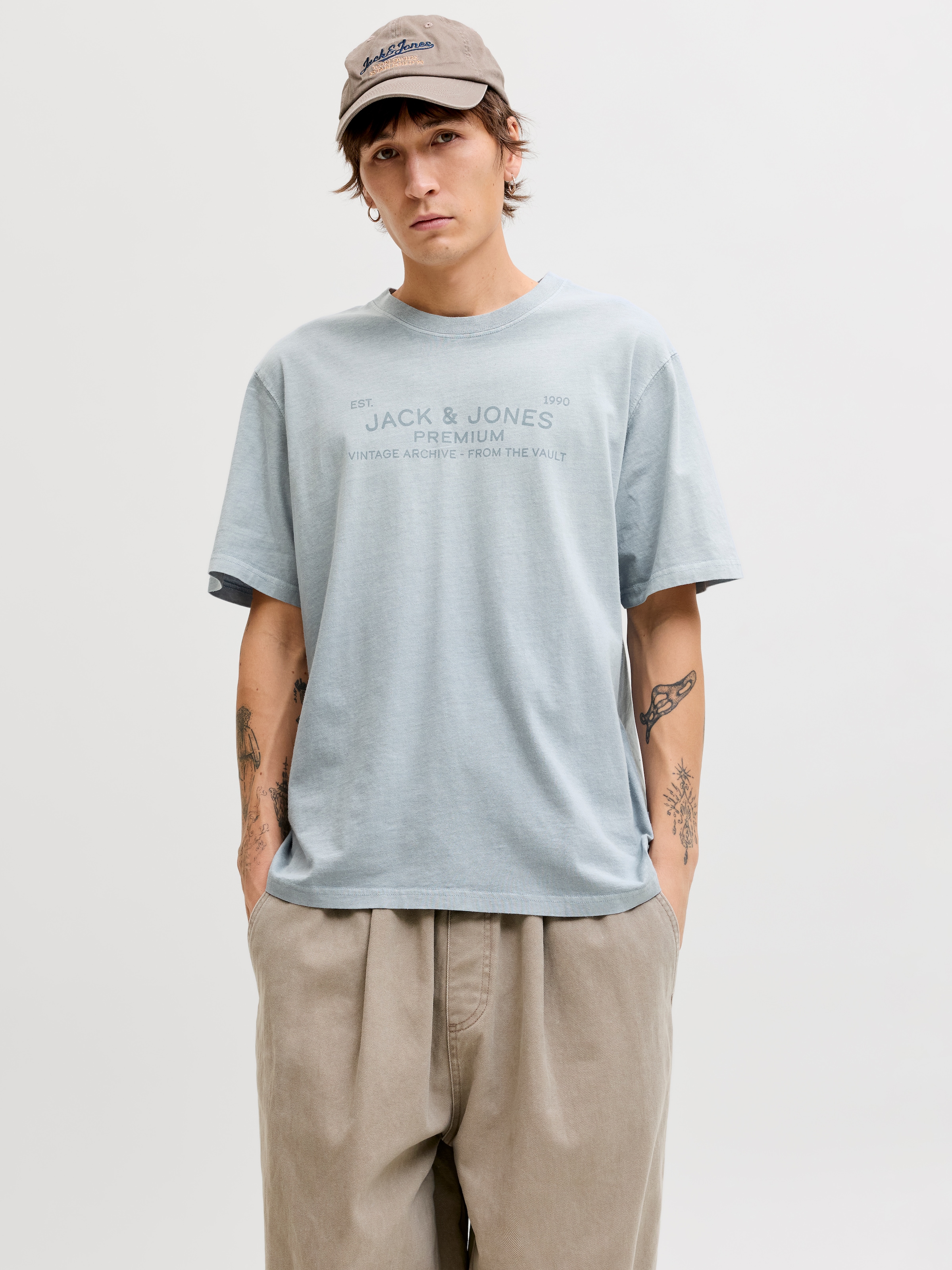 Jack & Jones T-Shirt »JPRBLUAIDEN SS TEE« Baumwolle, regular fit