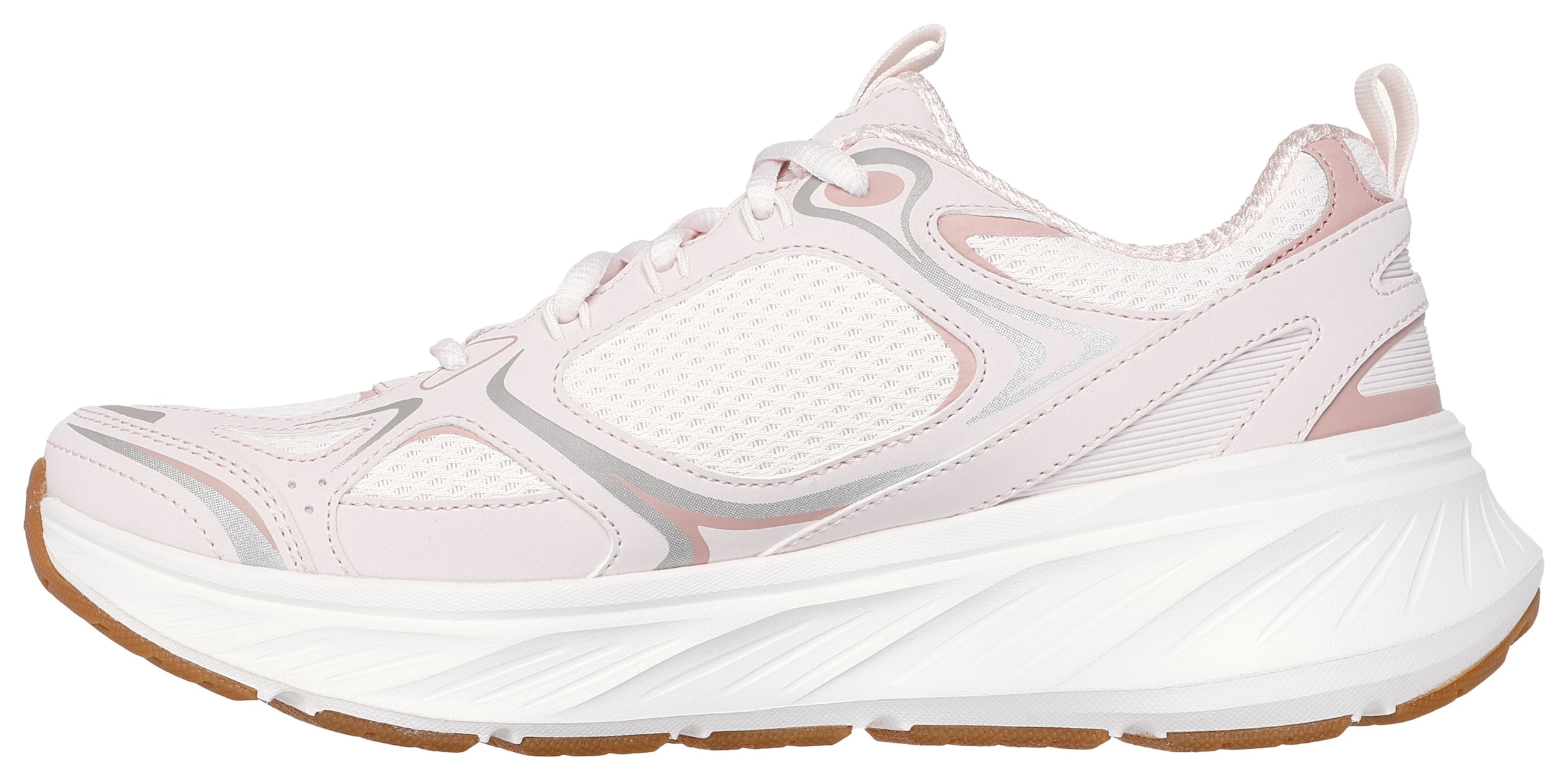 Skechers Sneaker »EDGERIDE-SILVER ECLIPSE«, Retro Sneaker, Schnürschuh mit Metallic-Besätzen