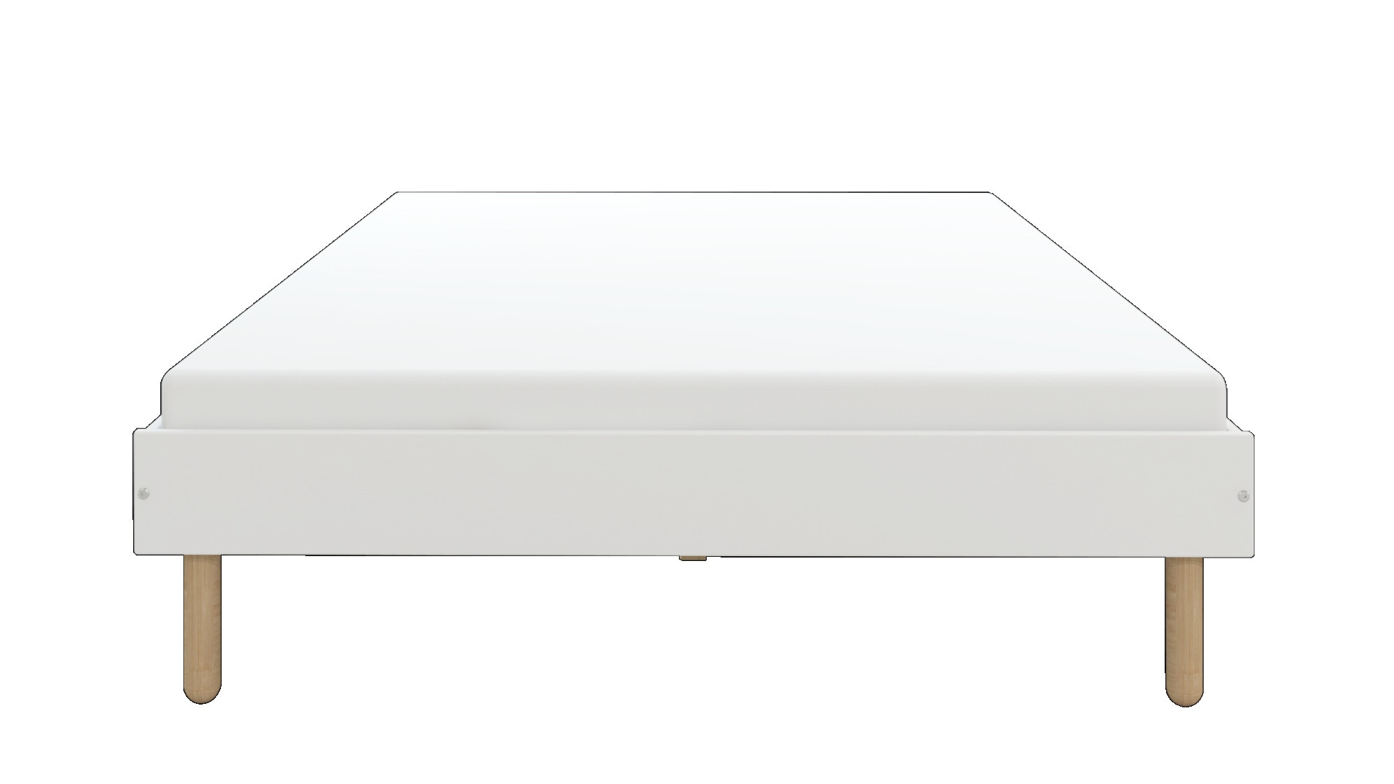 OTTO home Bett »Dagmar, Bettgestell, teilMDF, minimalistisches Design«, Breite 140 cm, inklusive feste Latten aus massiver Kiefer