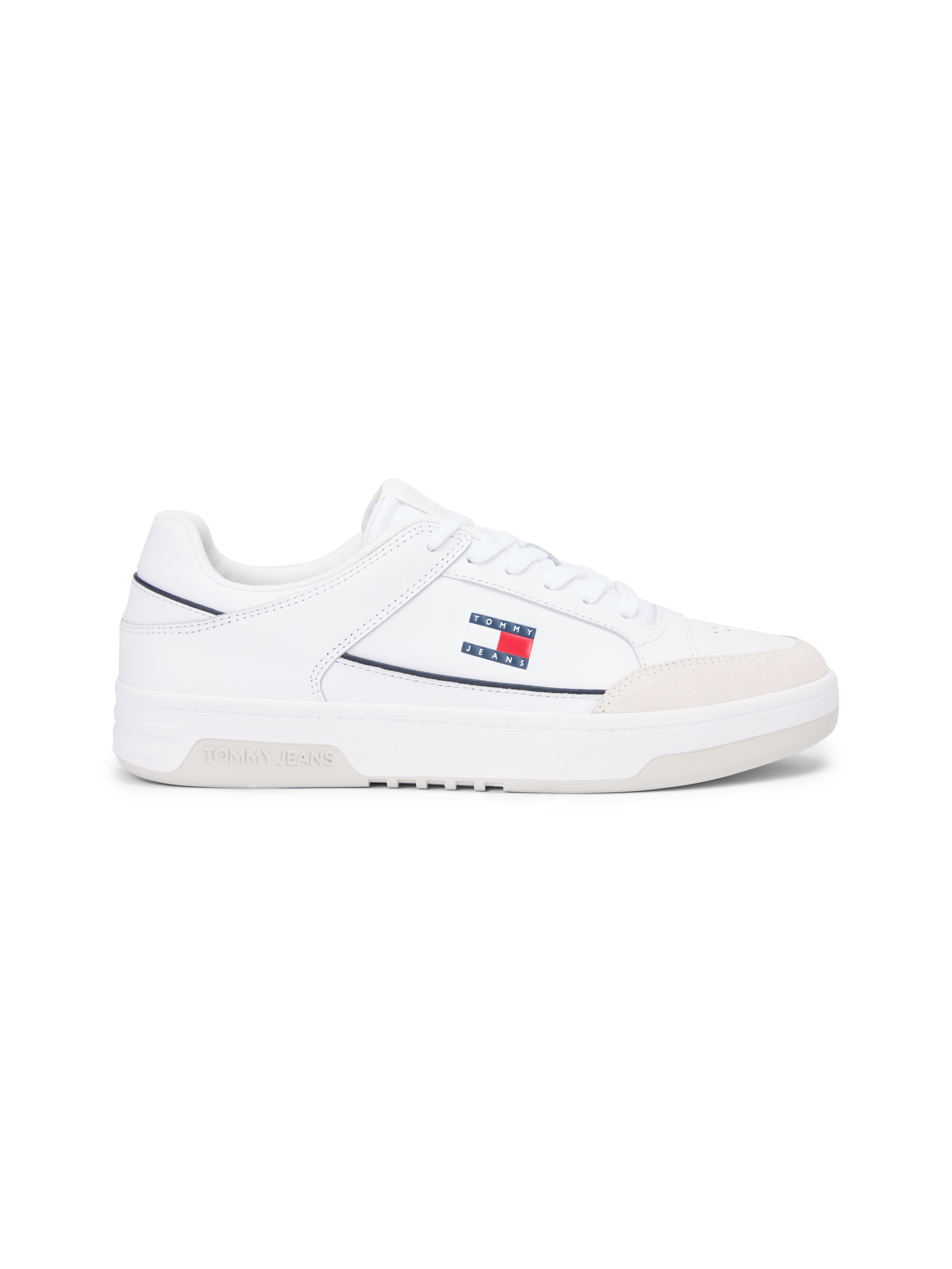 Tommy Jeans Sneaker »TJM CUPSOLE LEATHER«  , Freizeitschuh, Halbschuh, Schnürschuh mit seitlicher Logoflagge
