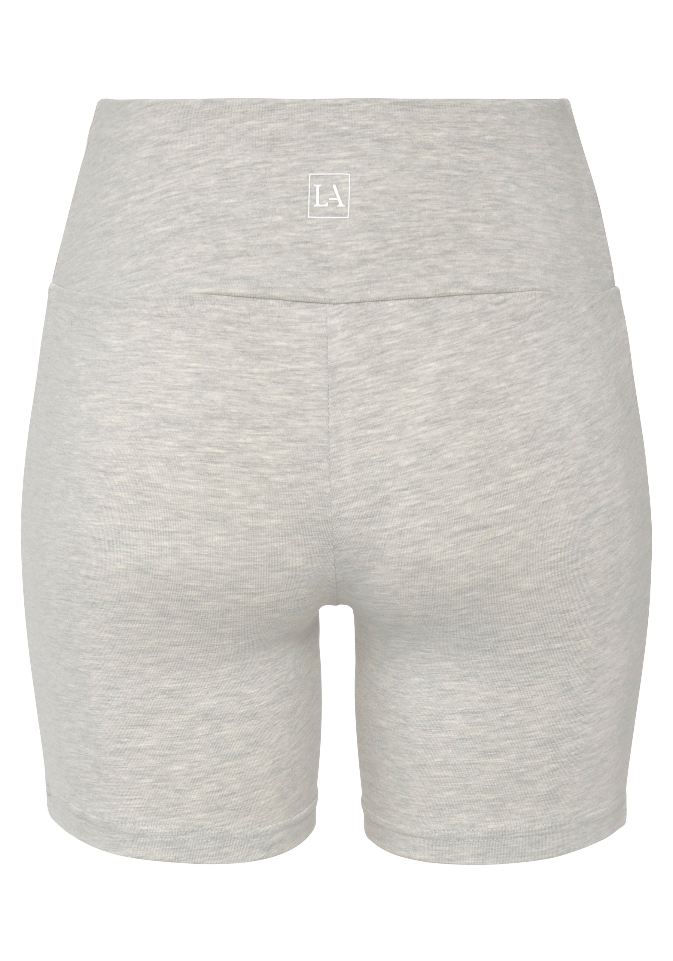 LASCANA Shorts  mit breitem Bündchen und Logodruck