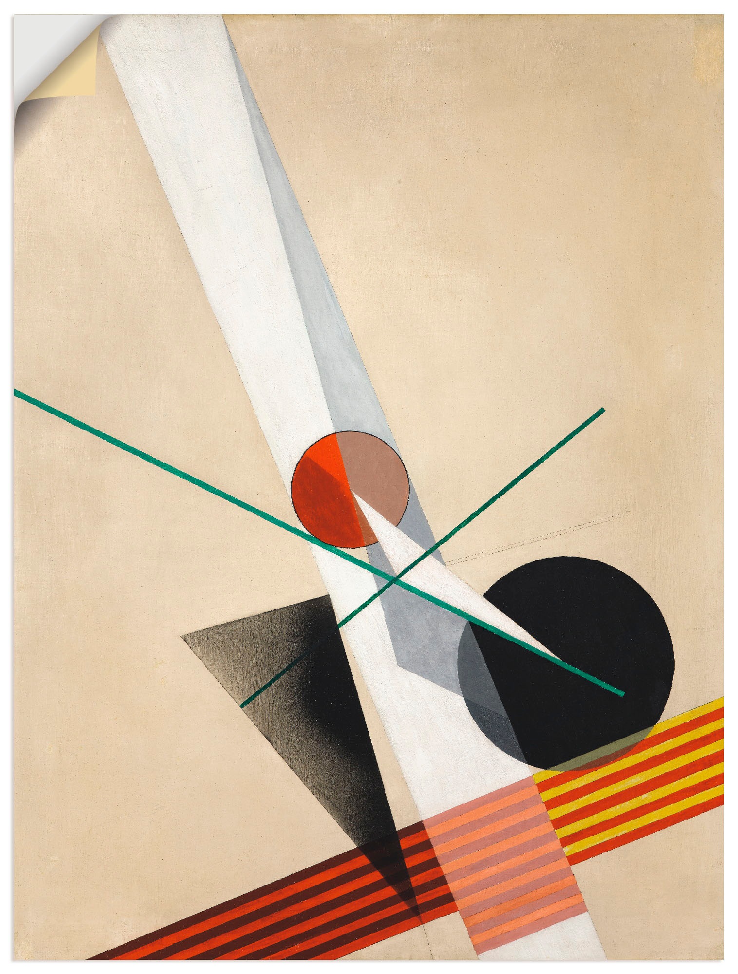 Artland Wandbild »A XXI. 1925.«, Muster, (1 St.), in vielen Größen & Produktarten - Alubild / Outdoorbild für den Außenbereich, Leinwandbild, Poster, Wandaufkleber / Wandtattoo auch für Badezimmer geeignet