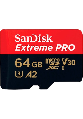 Sandisk Speicherkarte »Extreme® PRO microSDXC™ UHS-I 64 GB«, (UHS Class 3 100 MB/s... kaufen