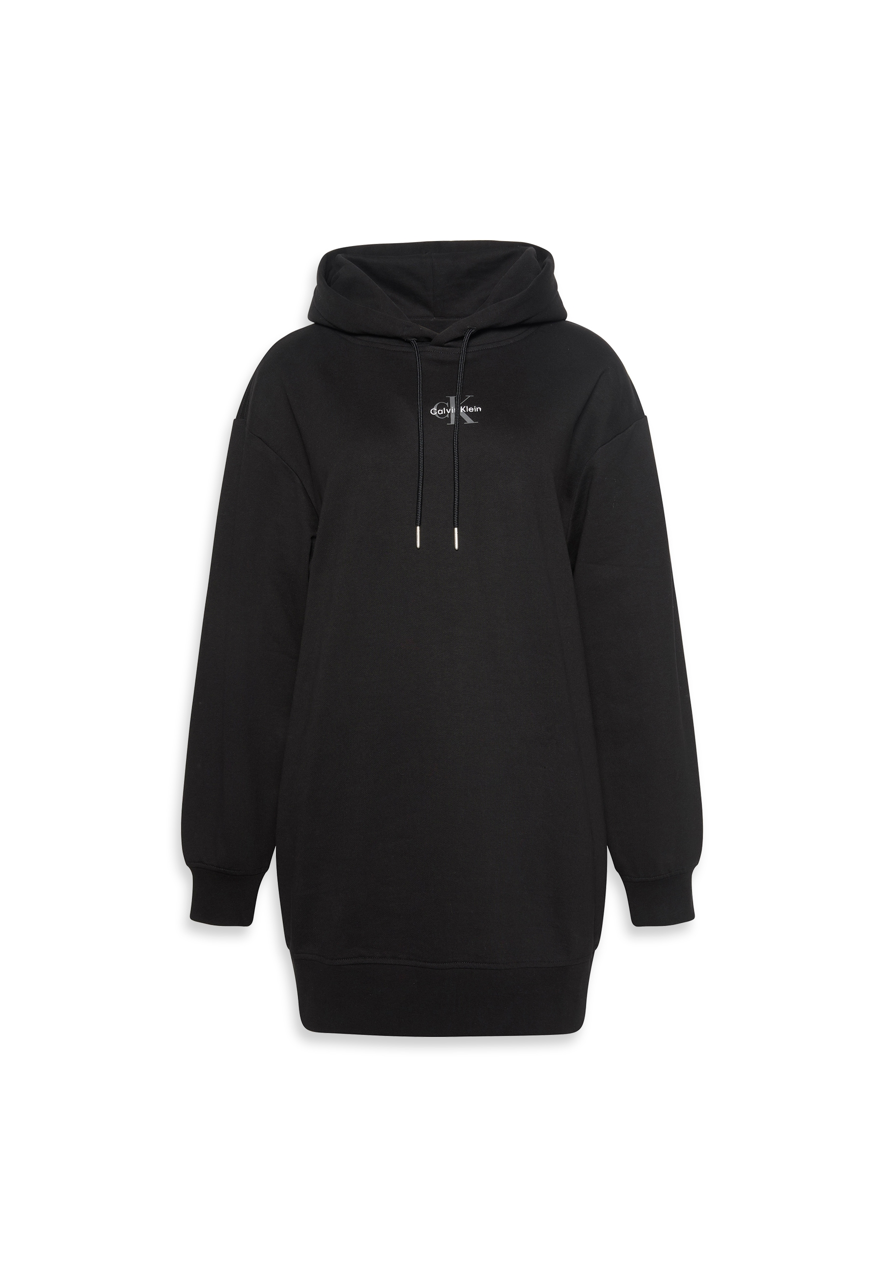 Calvin Klein Jeans Sweatkleid »LS MONOLOGO PREMIUM TERRY HOODIE«, Mit Rundhalsausschnitt, loose fit