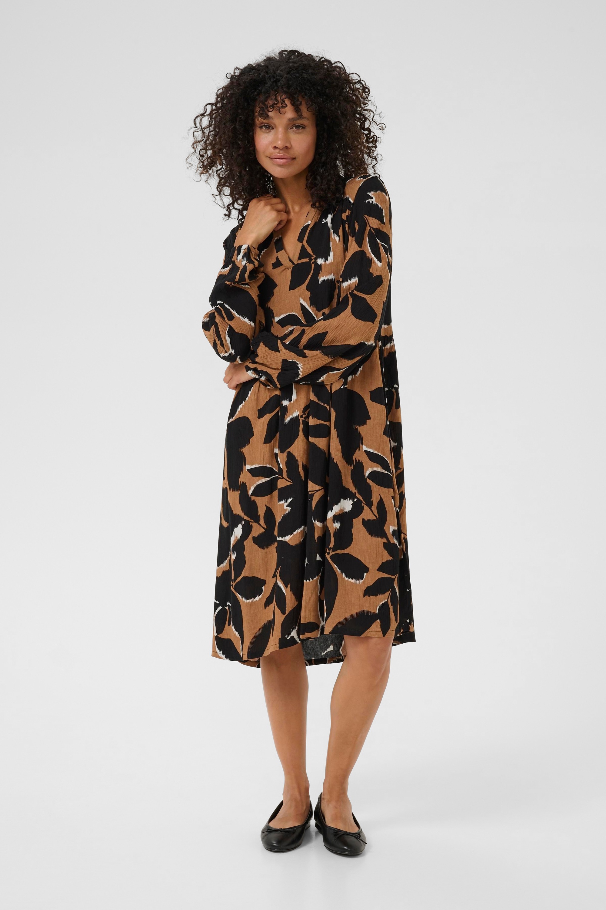 KAFFE Midikleid »Kleid KAlisette«