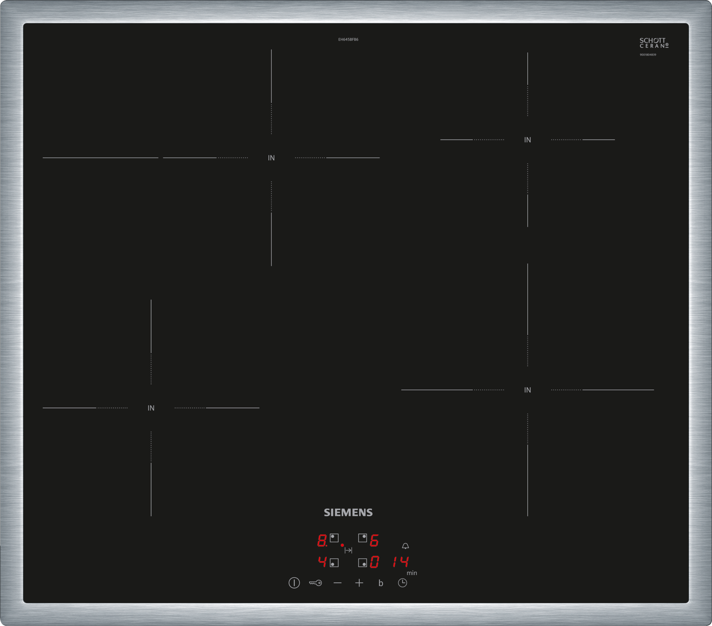 SIEMENS Backofen-Set »HB572ABS3« Pyrolyse-Selbstreinigung Set, Einbau-Backofen-Set, EH645BFB6E + HB572ABS3 + HZ538000, 3 Stk. tlg.