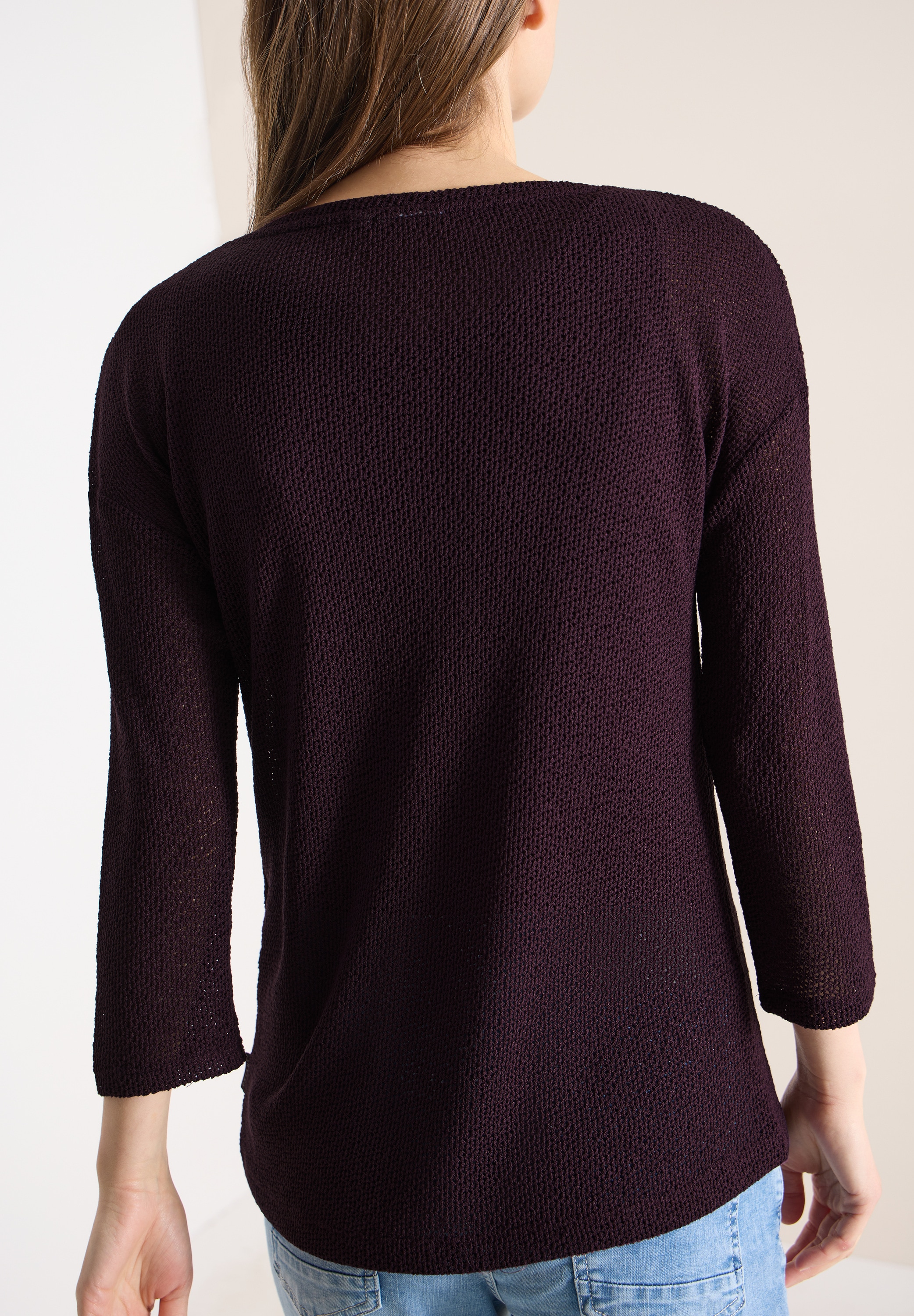 Cecil 3/4 Arm-Pullover mit U-Boot Ausschnitt