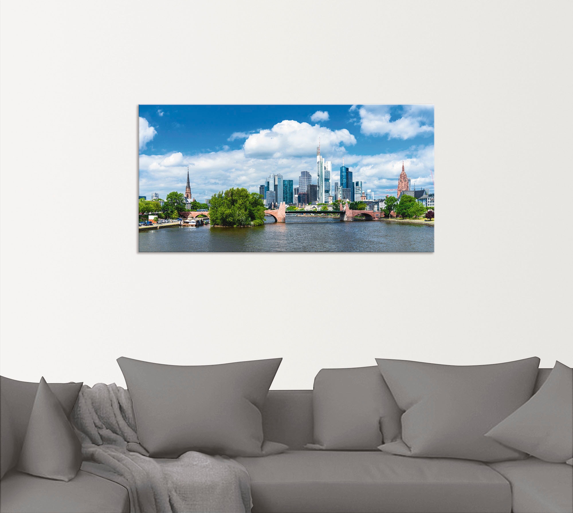 Artland Wandbild »Frankfurt am Main«, Deutschland, (1 St.), als Alubild, Outdoorbild, Leinwandbild, Poster in verschied. Größen