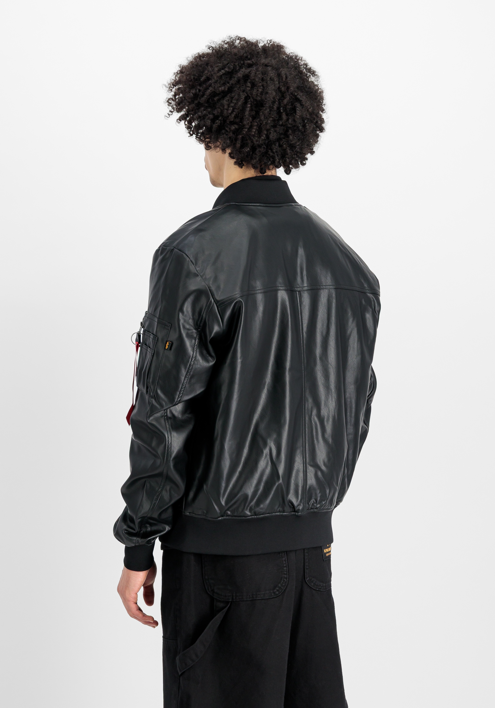 Alpha Industries Lederjacke »Alpha Industries Men - Bomber Jackets MA-1 VF Vegan Leather«