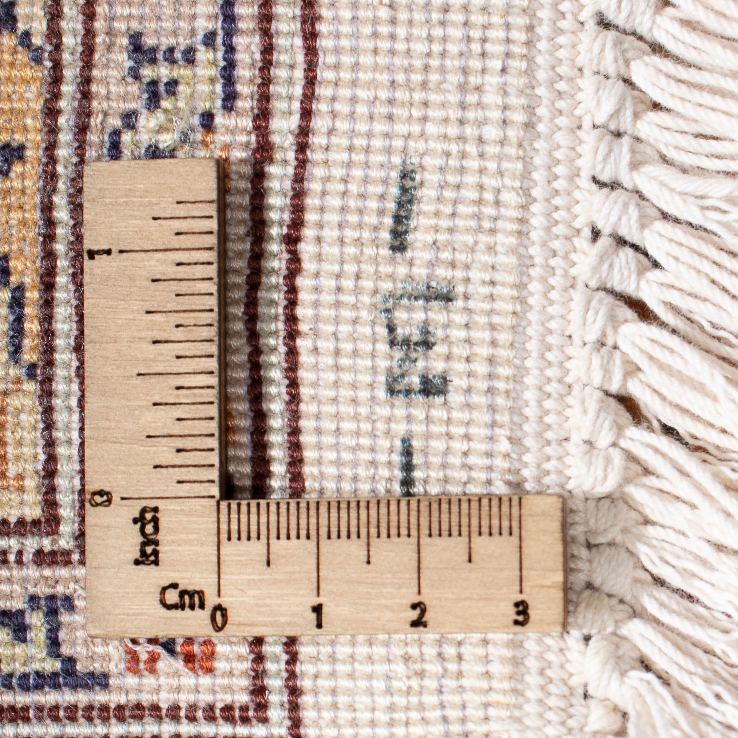 morgenland Seidenteppich »Seidenteppich - Kaschmir Seide - 124 x 76 cm - beige«, rechteckig, Wohnzimmer, Handgeknüpft, Einzelstück mit Zertifikat