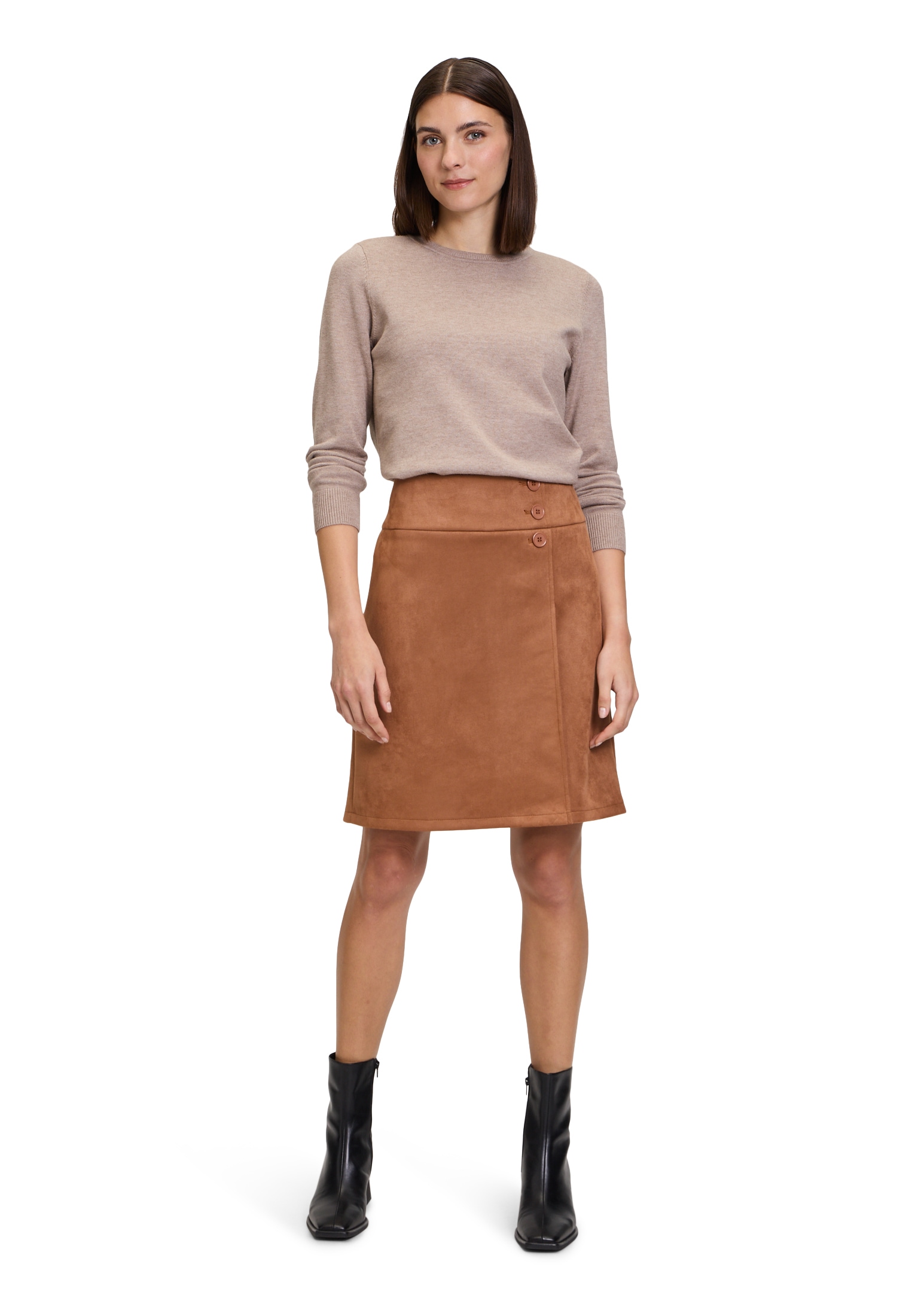 Betty Barclay Rundhalspullover »Basic-Strickpullover mit Rundhalsausschnitt«