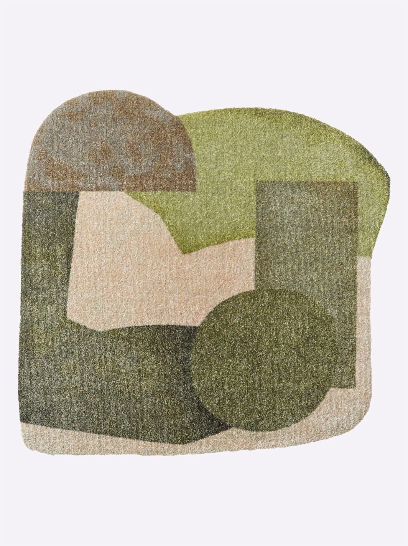 Fußmattepflanzenförmig7mmHöhe in grün