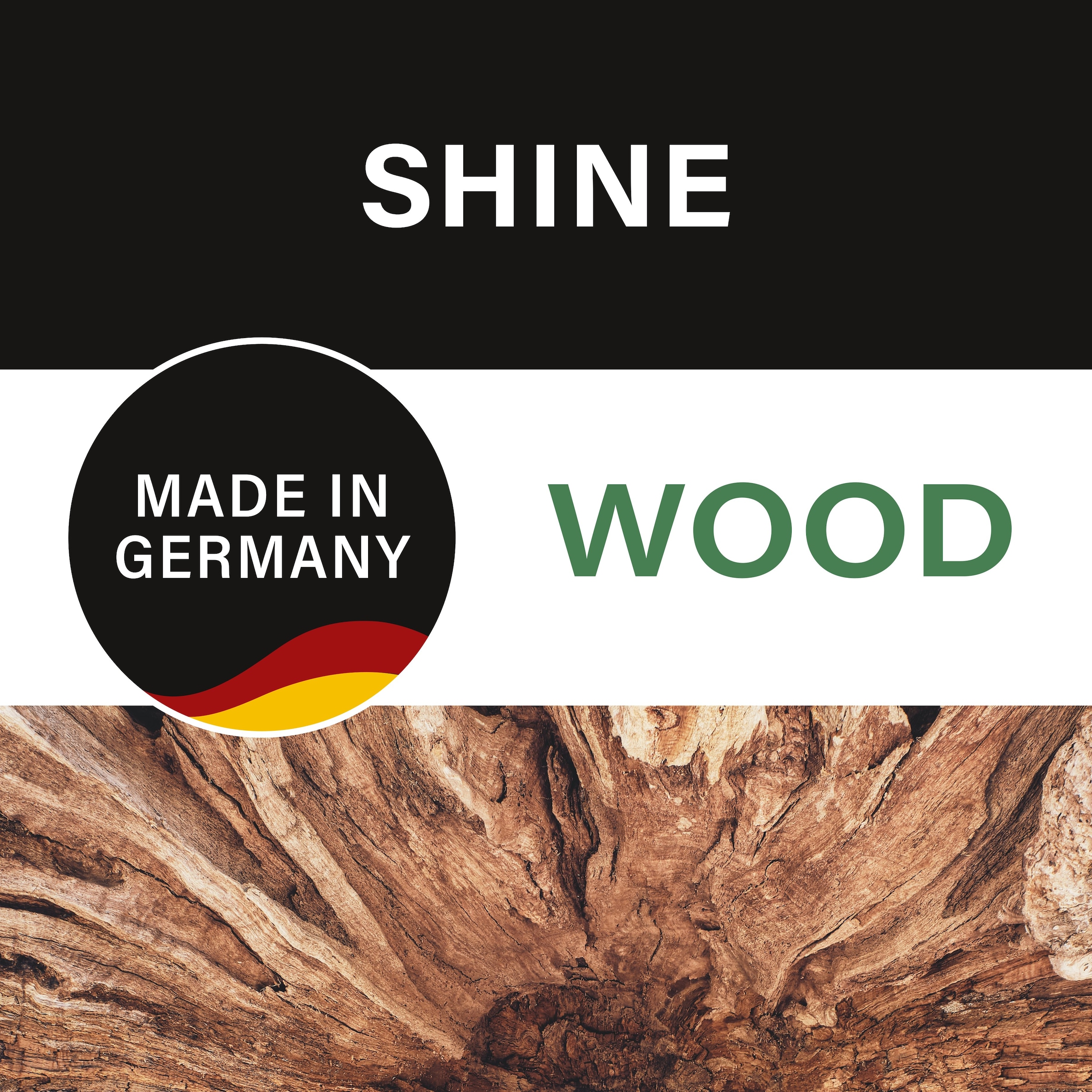 FISCHER & HONSEL Stehlampe »SHINE-WOOD«, 3 flammig, Leuchtmittel E27 | ohne Leuchtmittel, Made in Germany, langlebige LED