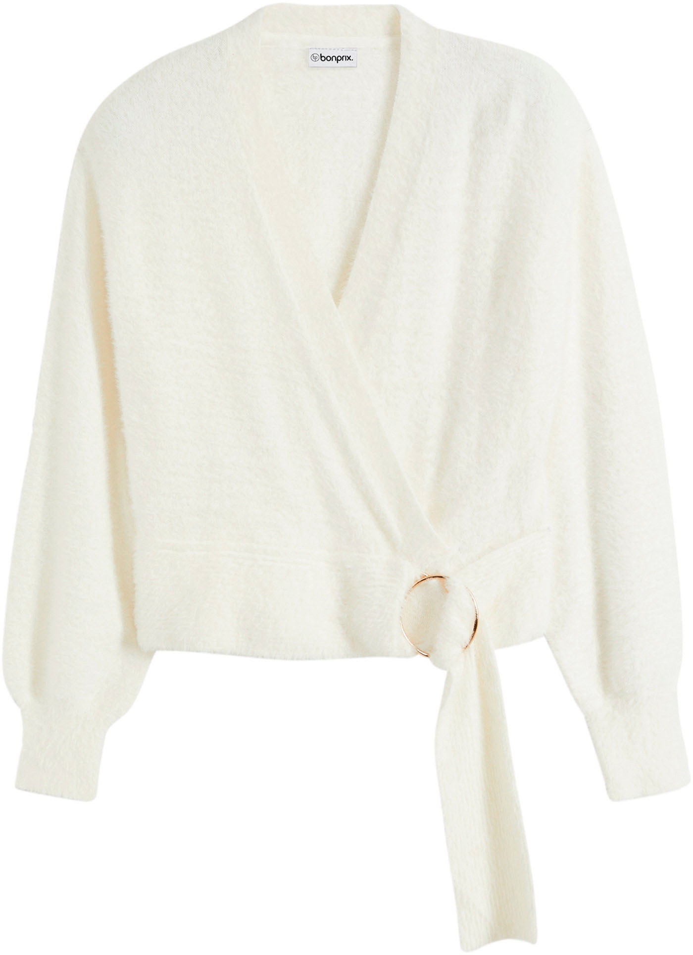 bonprix Wickelpullover aus Polyamid, Viskose und Polyester, schmale Passform