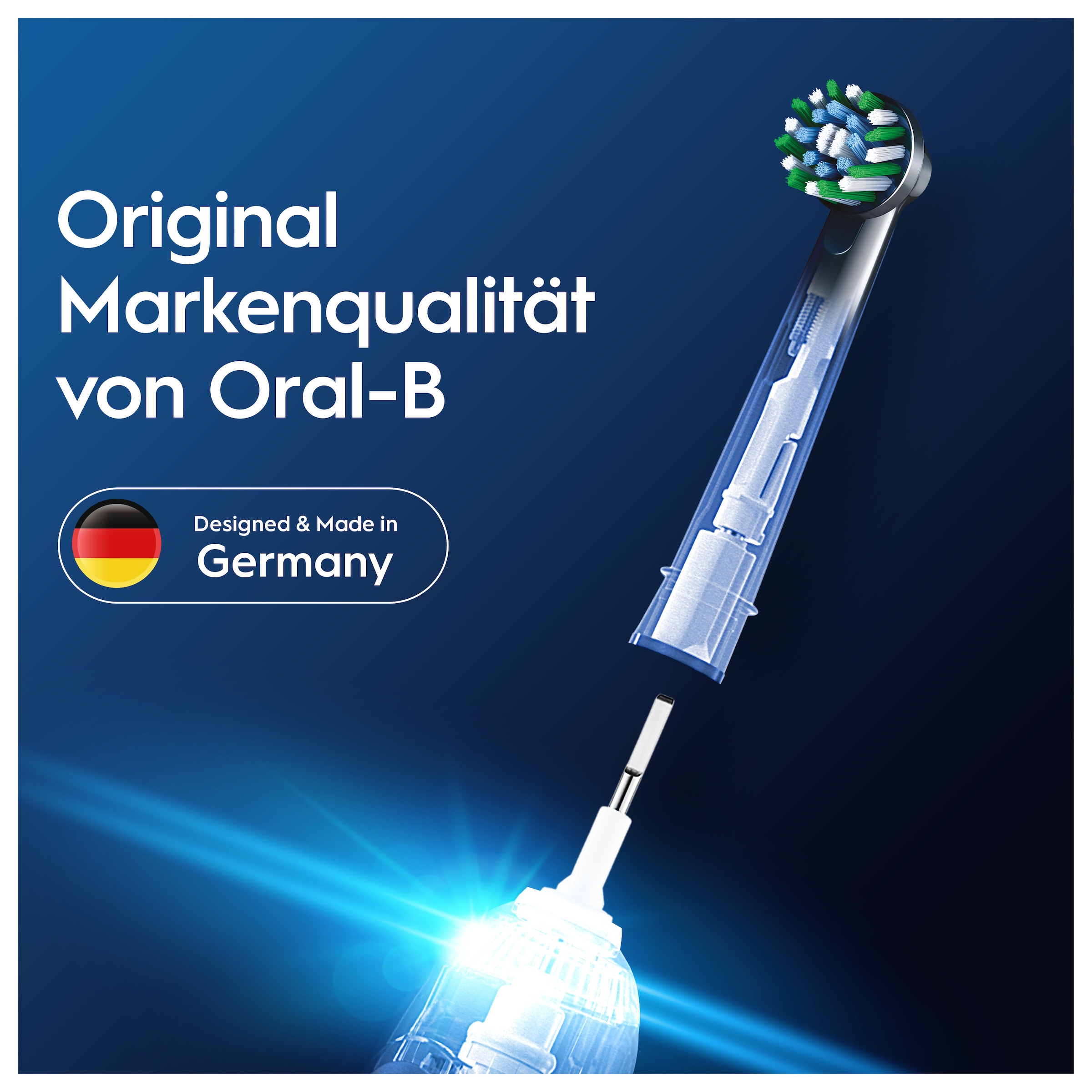 Oral-B Aufsteckbürsten »Pro CrossAction« Zahnreinigung mit innovativen X-förmigen Borsten